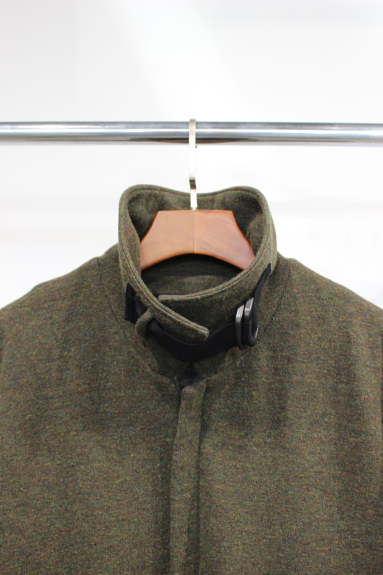 my beautiful landlet - RECYCLED MELANGE WOOL KNIT ZIP BLOUSON