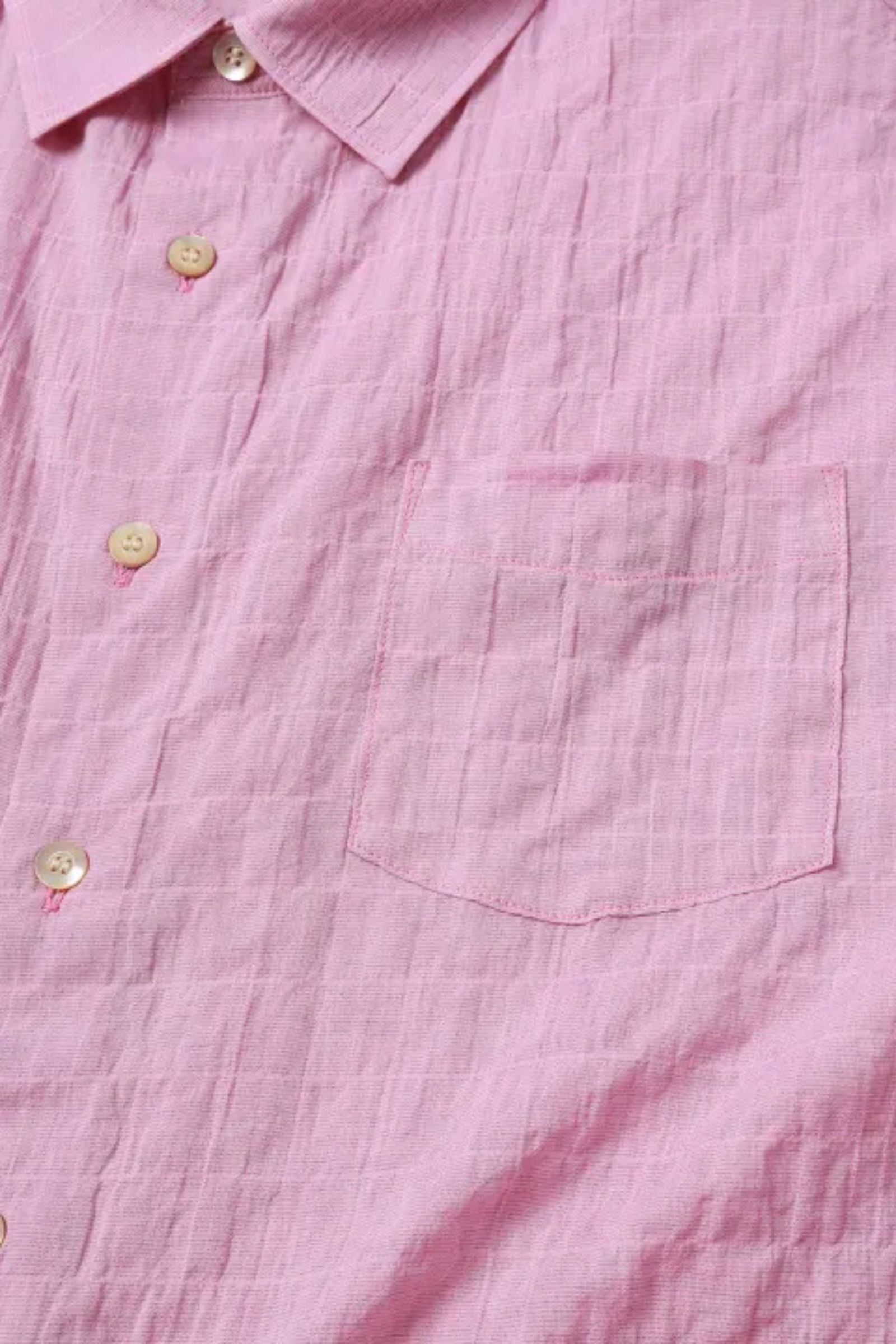 WRINKLE SHIRT | PINK | シャツ