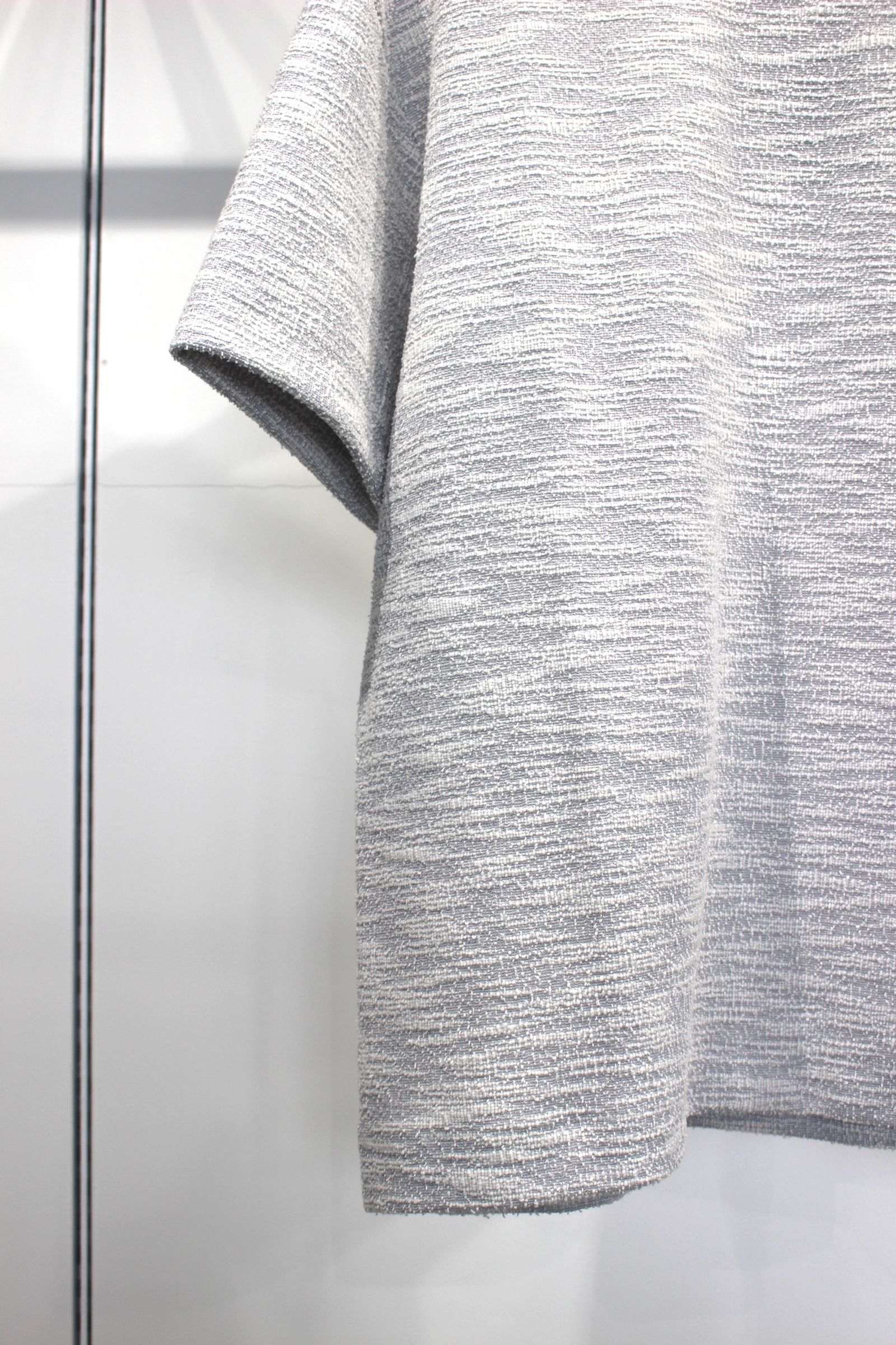 [ラスト1点] Tweed Jarsey Oversize T-Shirt | SAX | カットソー