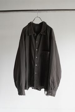 DOUBLEGAUZE CRASH LS SHIRT/BLACK