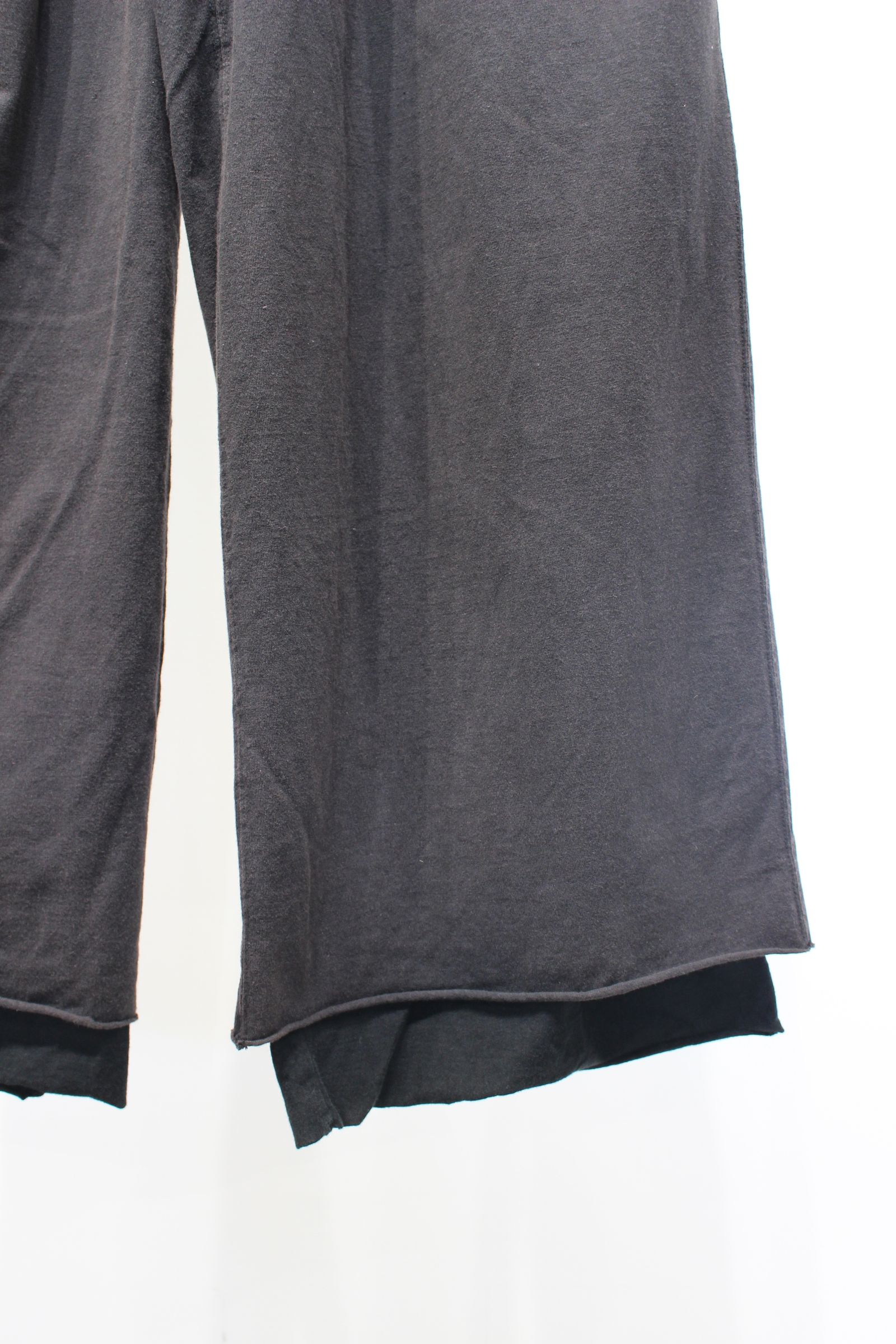 [ラスト1点] DRAPE WIDE EASY CUT SLACKS | BLACK | スラックス
