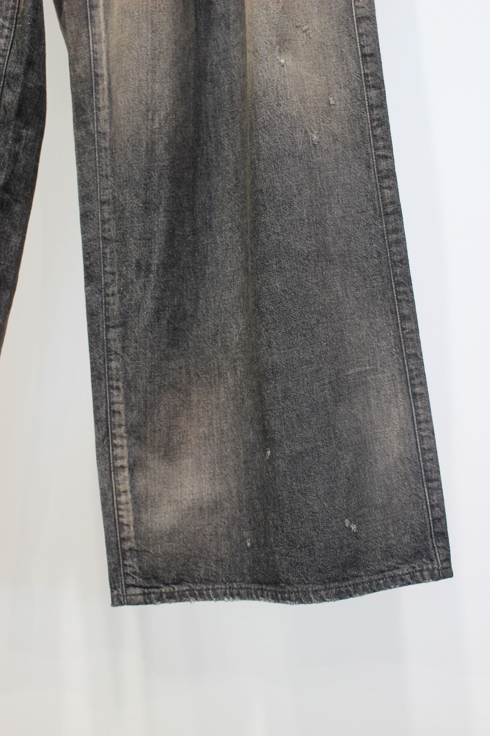 [ラスト1点] DENIM PAINTER PANTS | BLACK | ペインターパンツ