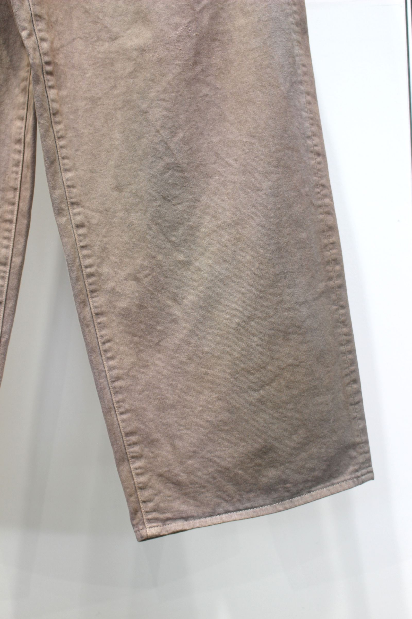 AGING CHINO SLACKS | GRAY | チノスラックス