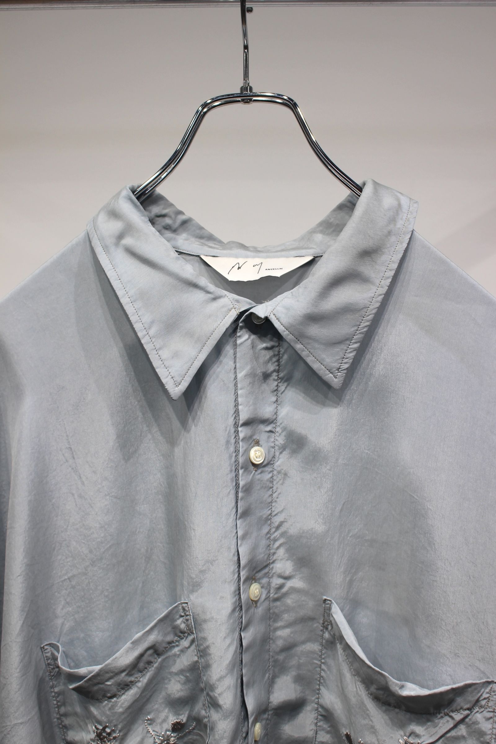 ref.01 / ref.02 / ref.03 | ANCELLM ”AGING EMBROIDERY SHIRT