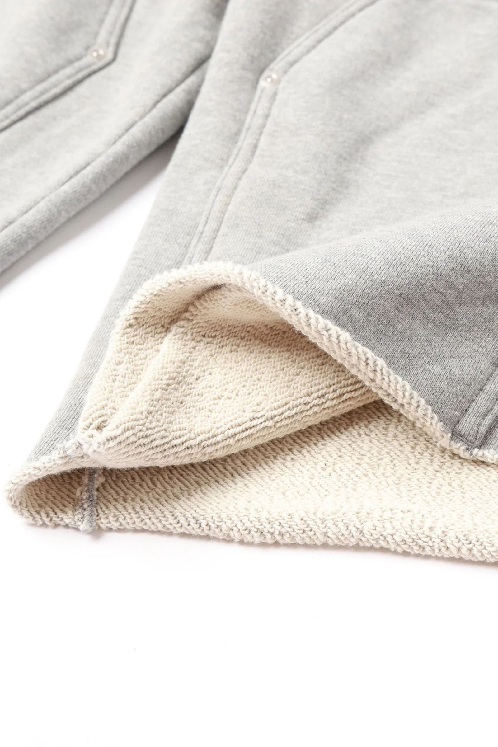 3/4 DOUBLE KNEE SWEAT PANTS | HEATHER GRAY | ショートパンツ