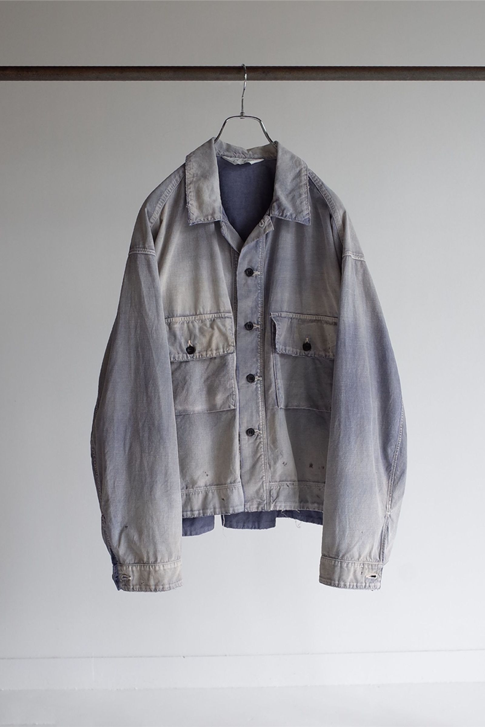 ANCELLM - CHAMBRAY SHIRTS JACKET/DUSKY PURPLE | NapsNote