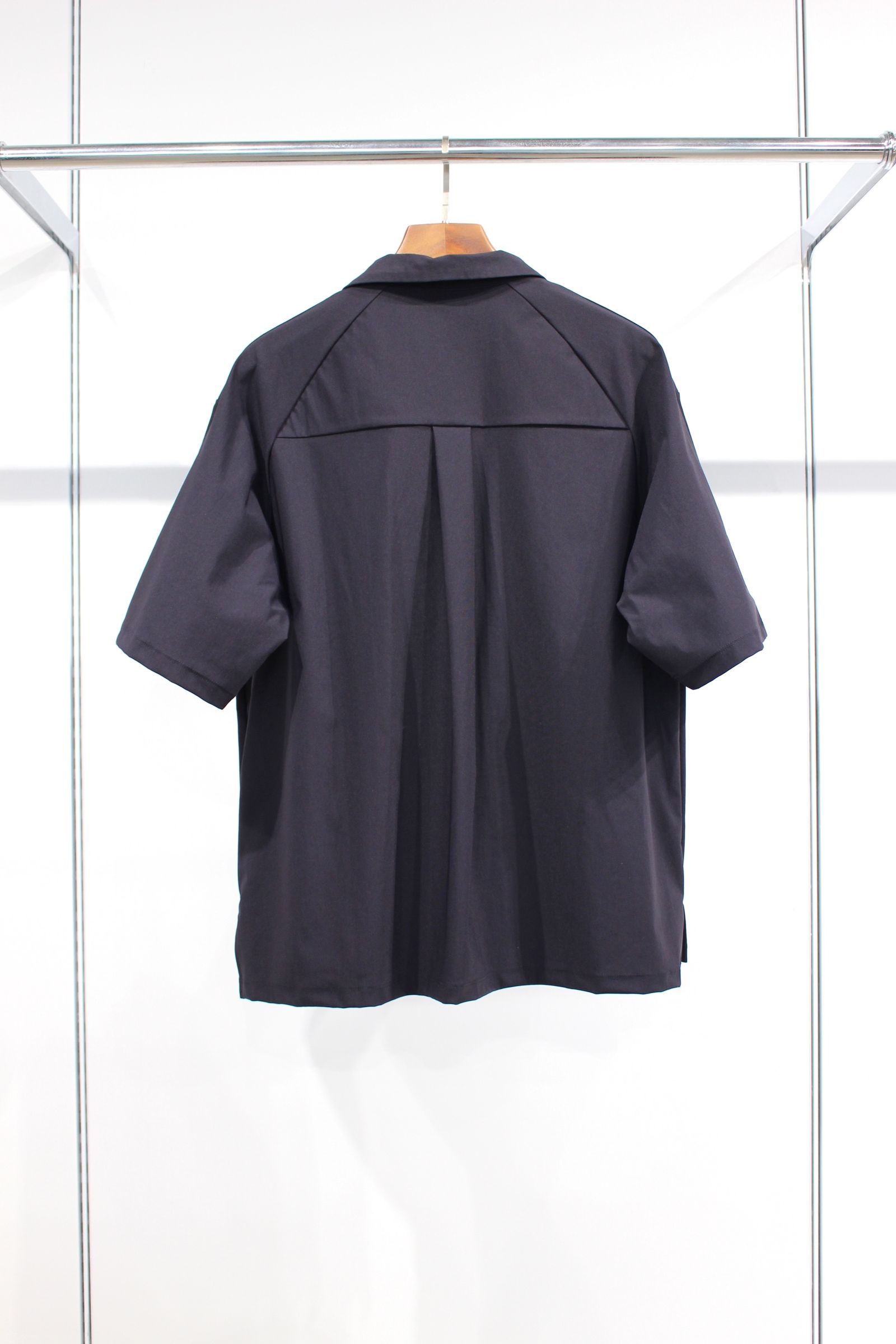 SPLIT RAGLAN SHIRT -solid-/D.NAVY