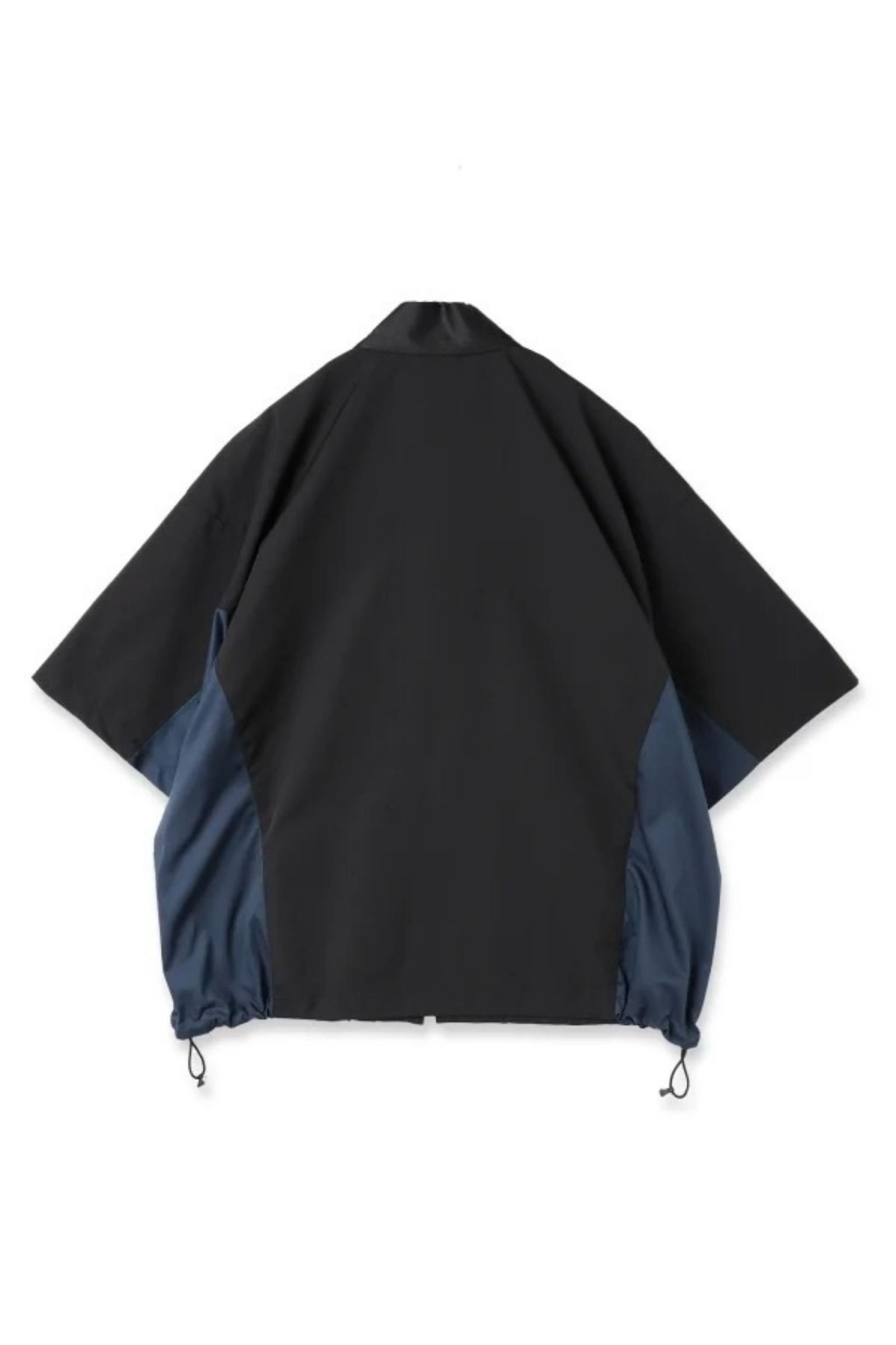 ROUND CUTTING SHIRT S/S/BLACK