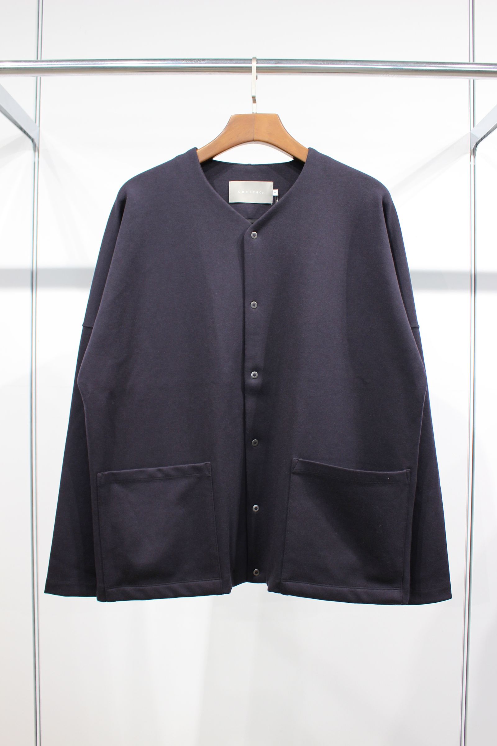 PONTE ROMA SNAP-BUTTON CARDIGAN/NAVY