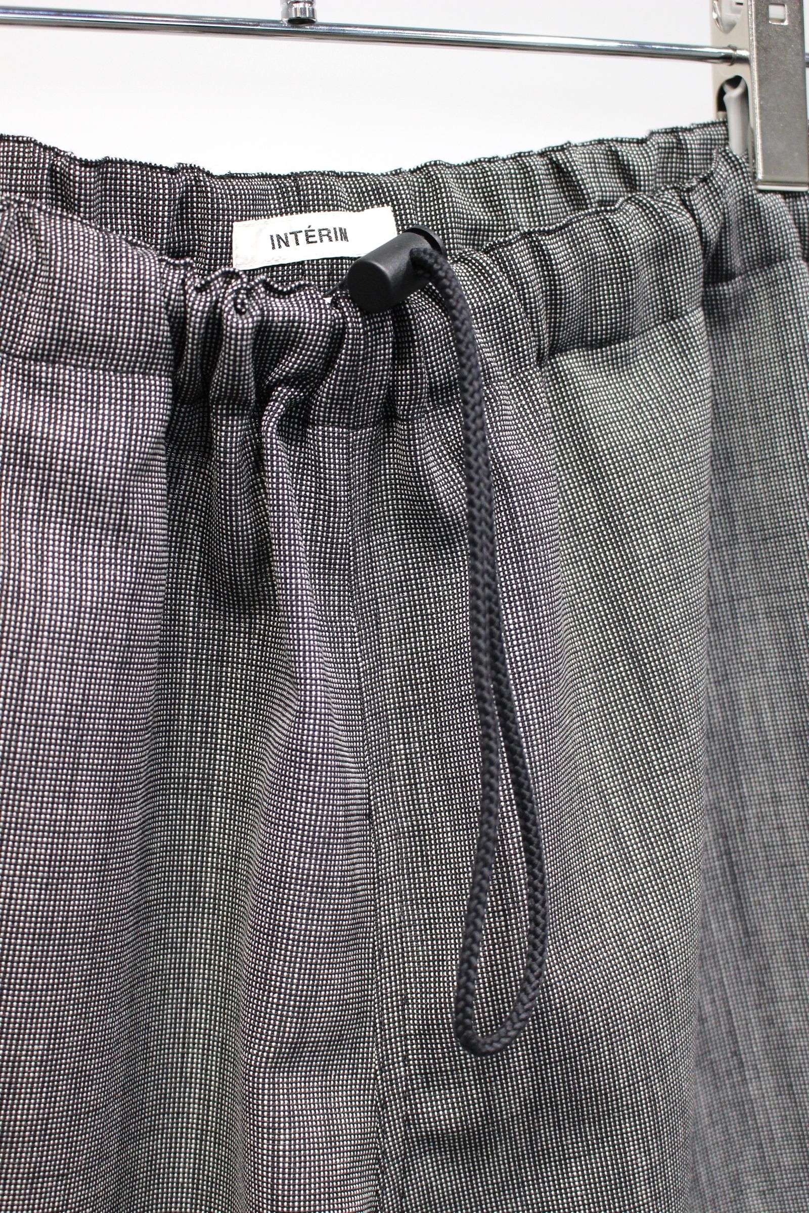 WOOL END-ON-END SUITING HYPER BIG TRAINING EASY SHORTS | BLACK | イージーショーツ