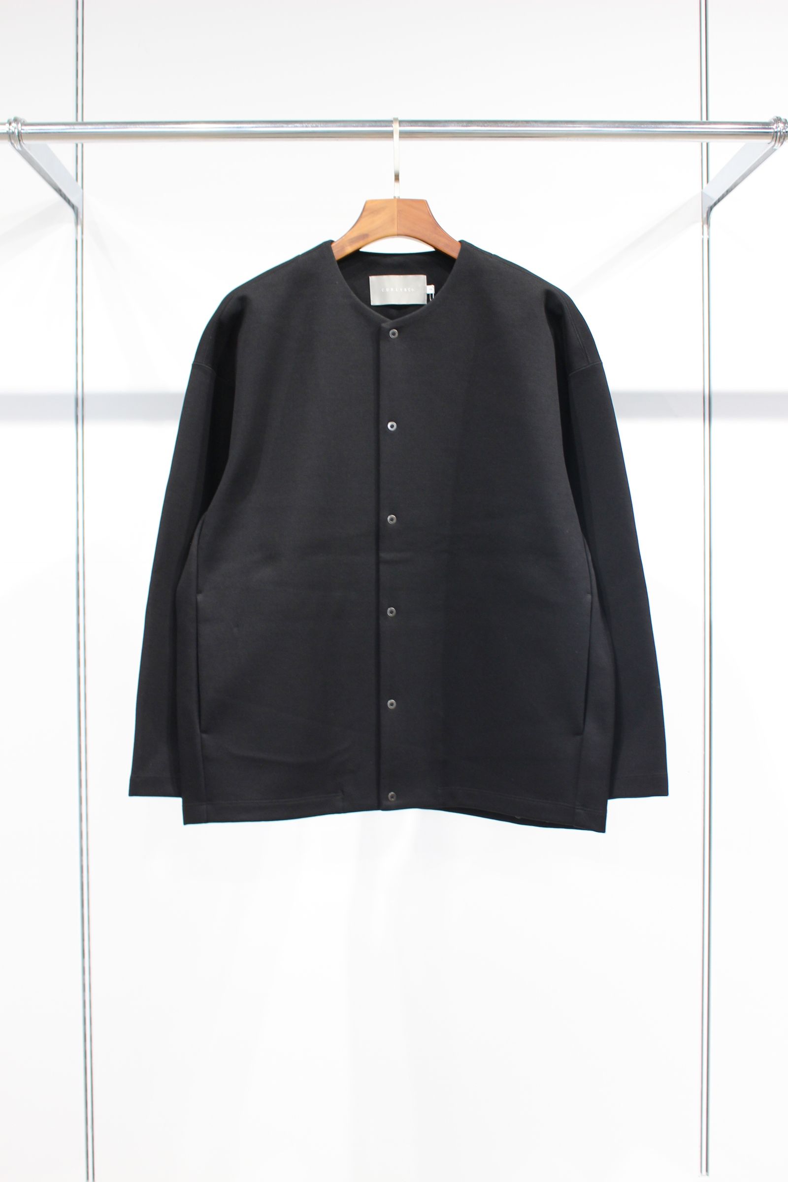 CURLY - SNAP BUTTON CARDIGAN -solid-/BLACK | NapsNote