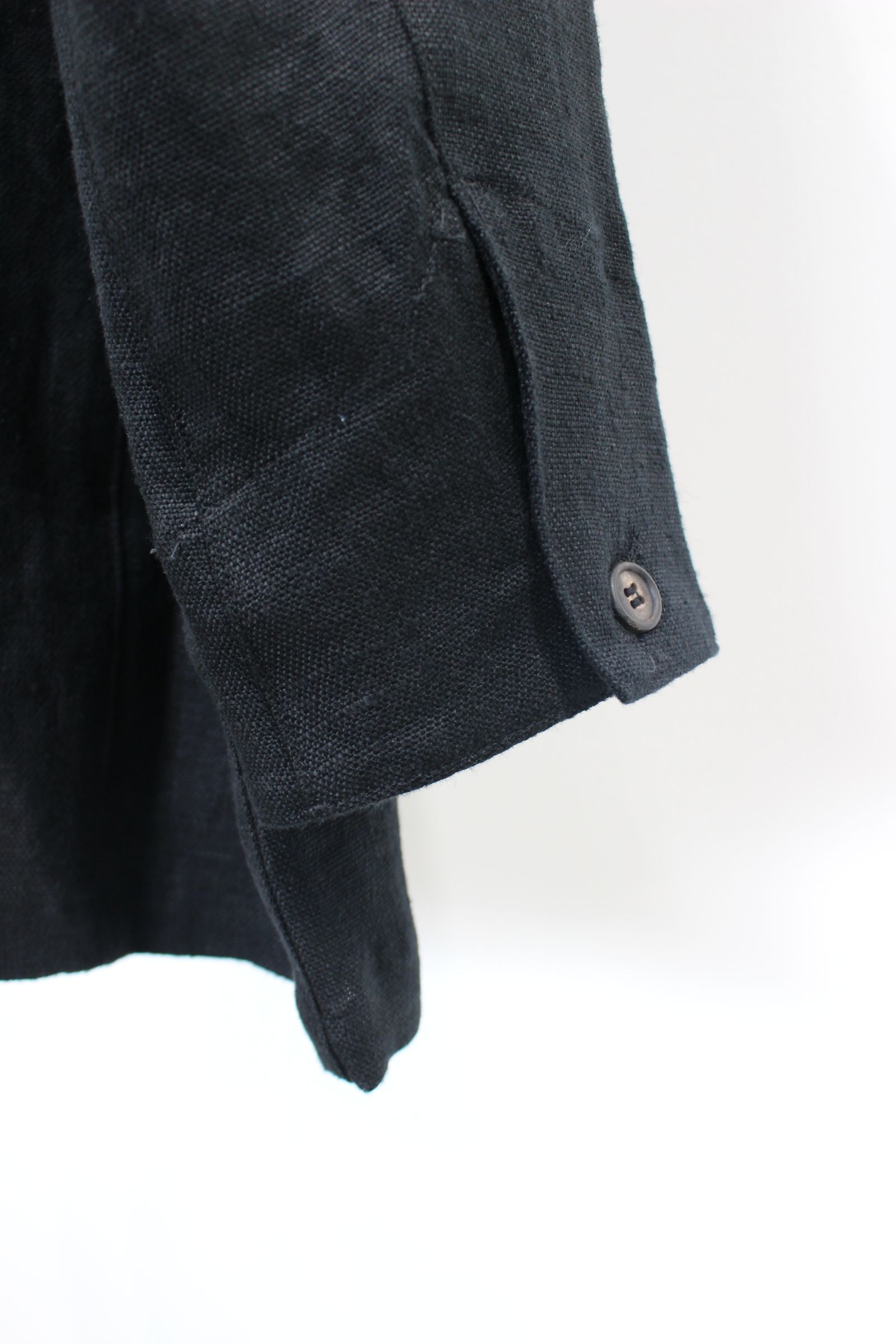 LINEN COVERALL | BLACK | カバーオール