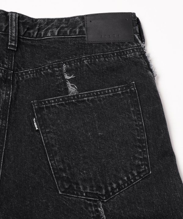 SWITCHING CARGO DENIM PANTS/デニムパンツ/ブラック