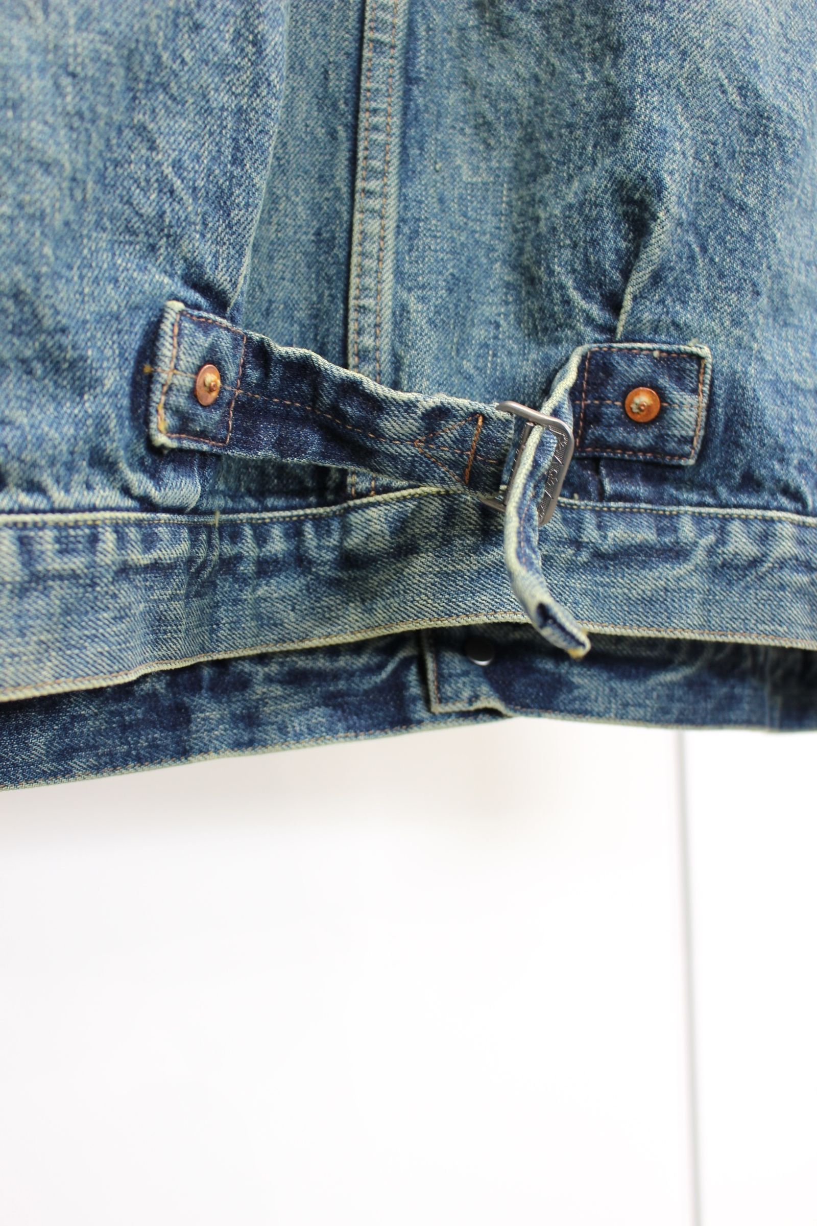 HYPER BIG,VINTAGE WASHED "1ST" KIBATA SHUTTLE DENIM JACKET/CLASSIC
