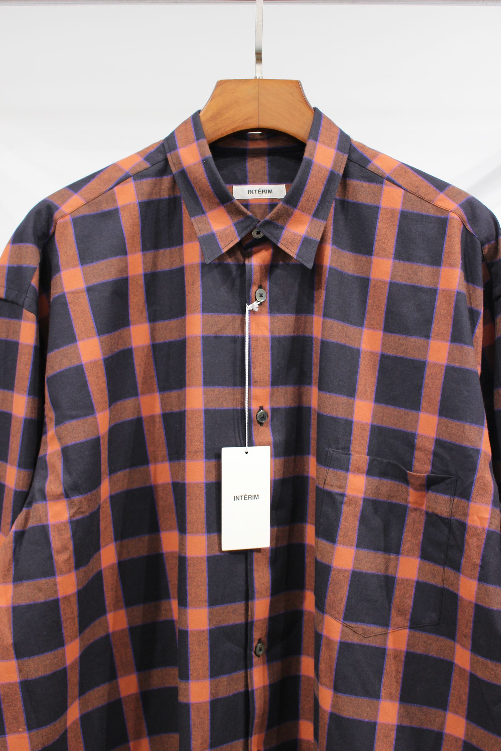 INTERIM - LIMITED HYPER BIG COTTON FLANNEL CHECK REGULAR COLLAR