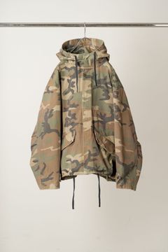 CAMO OVER HOODIE | WOODLAND | 迷彩ジャケット