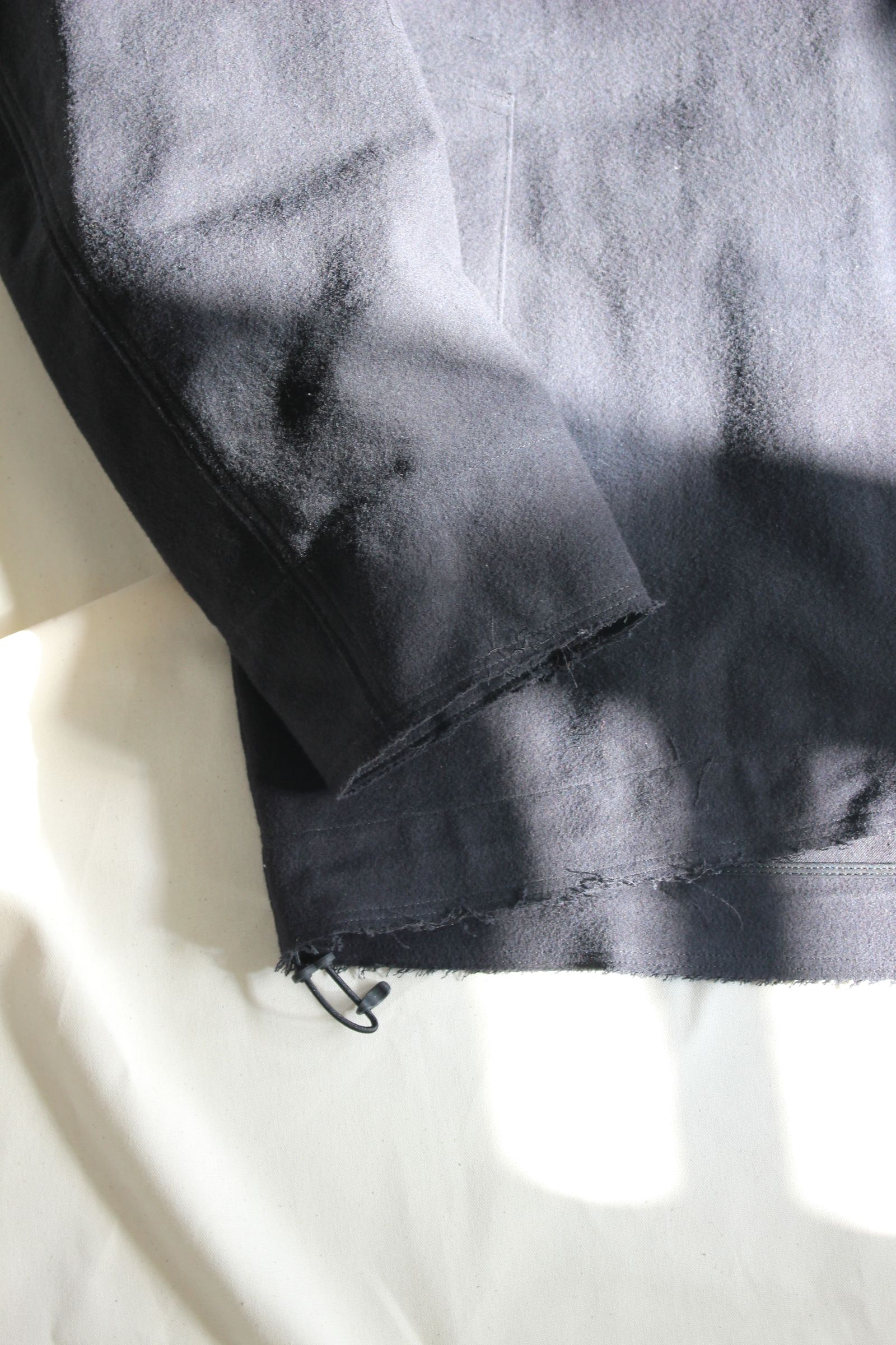 [ラスト1点] JENS SHORT BLOUSON | BLACK | コットンスウェードジャケット