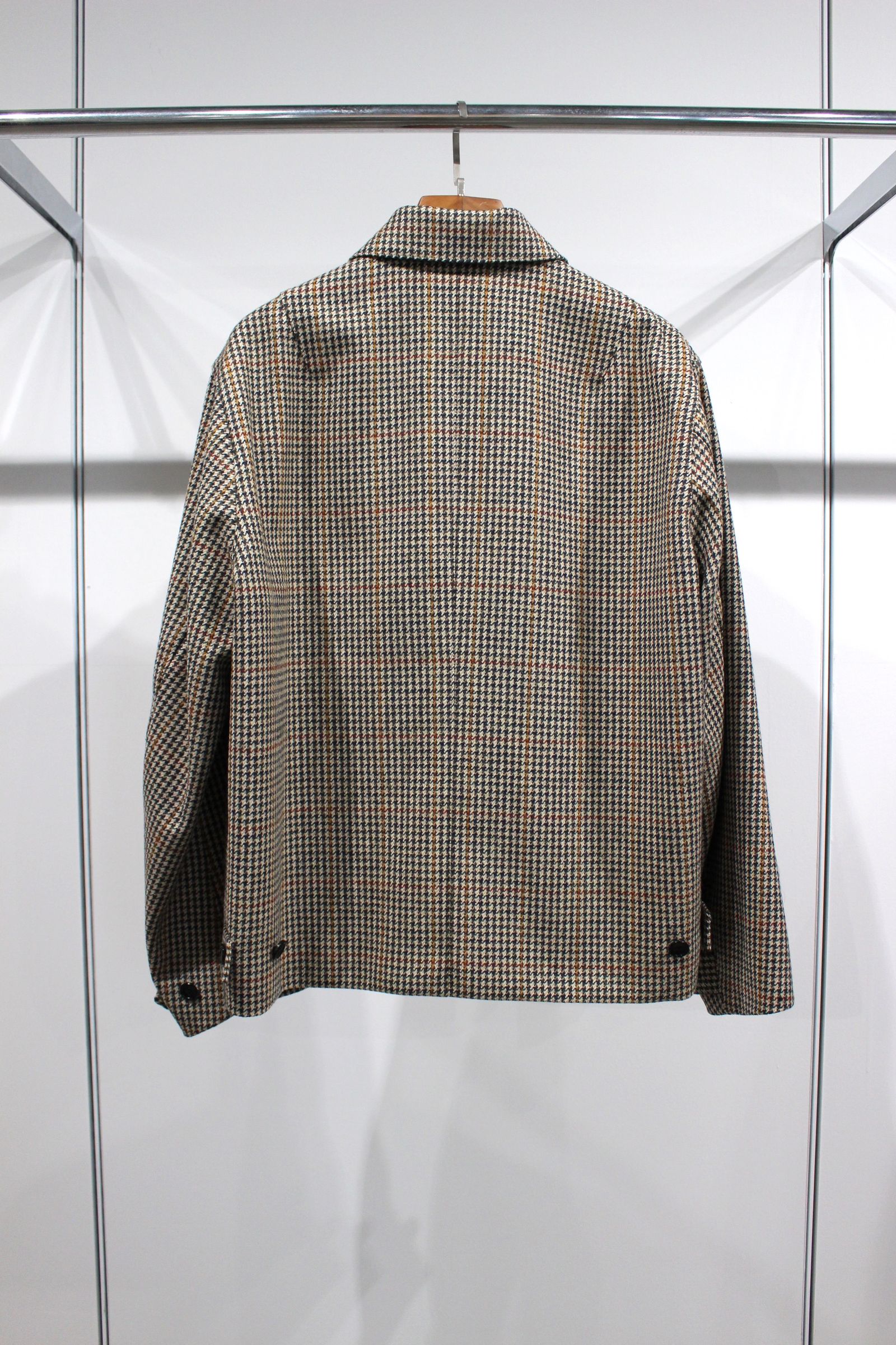 LOVAT TWEED HARRINGTON JACKET/IVORY-OLIVE