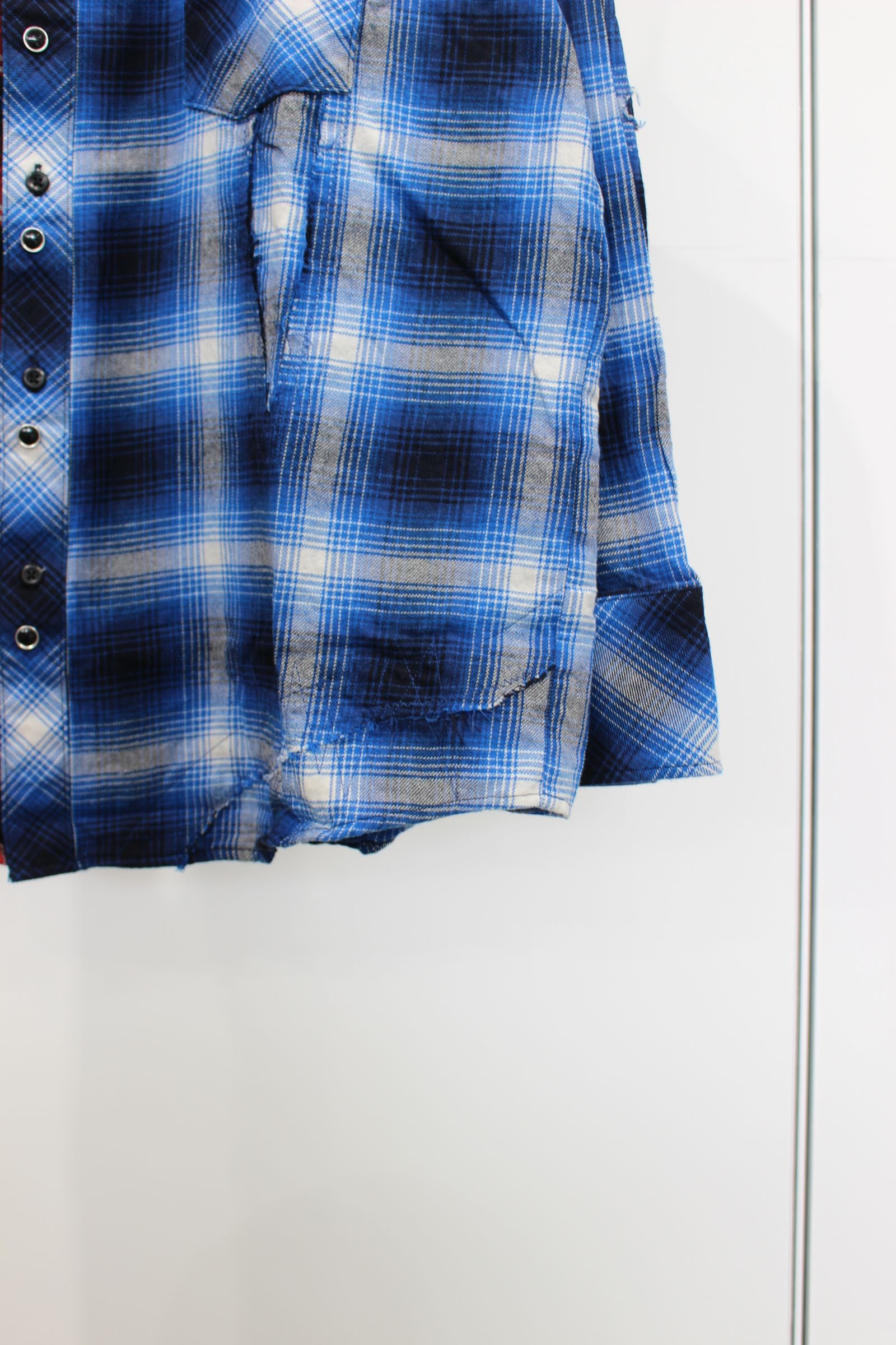Remake shirt | BLU-RED | シャツ