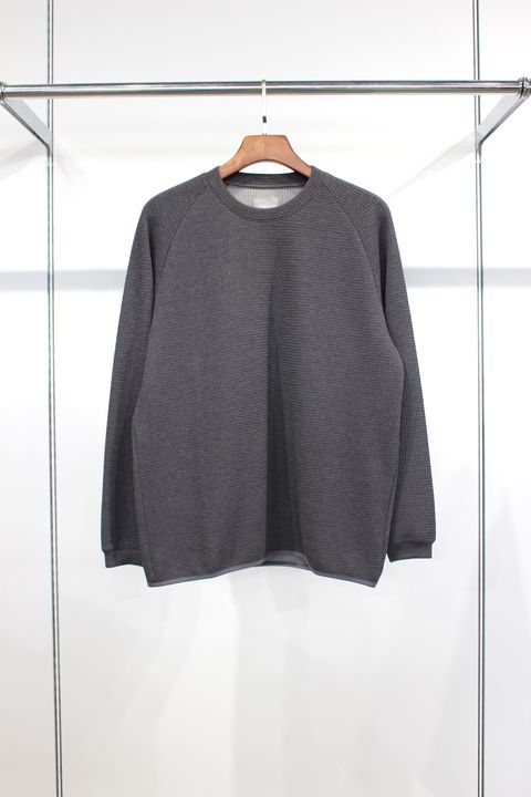 SOFT RIPPLE JERSEY L/S TEE | GRAY | カットソー