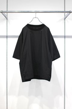 ORGANIC COTTON/LINEN TEE | BLACK | カットソー