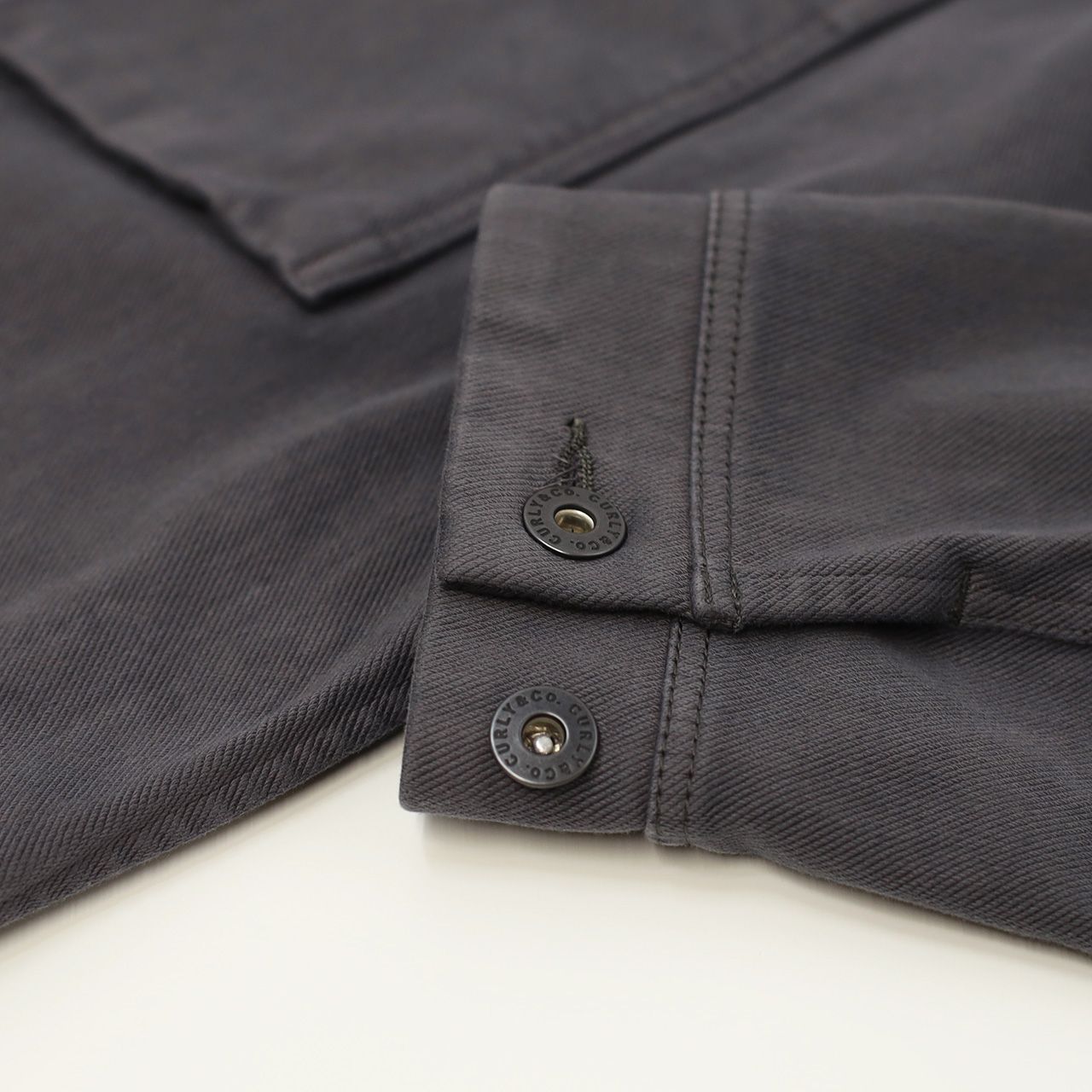DENIM TRUCKER JACKET -slate gray- | SLATE GRAY | ニットデニム