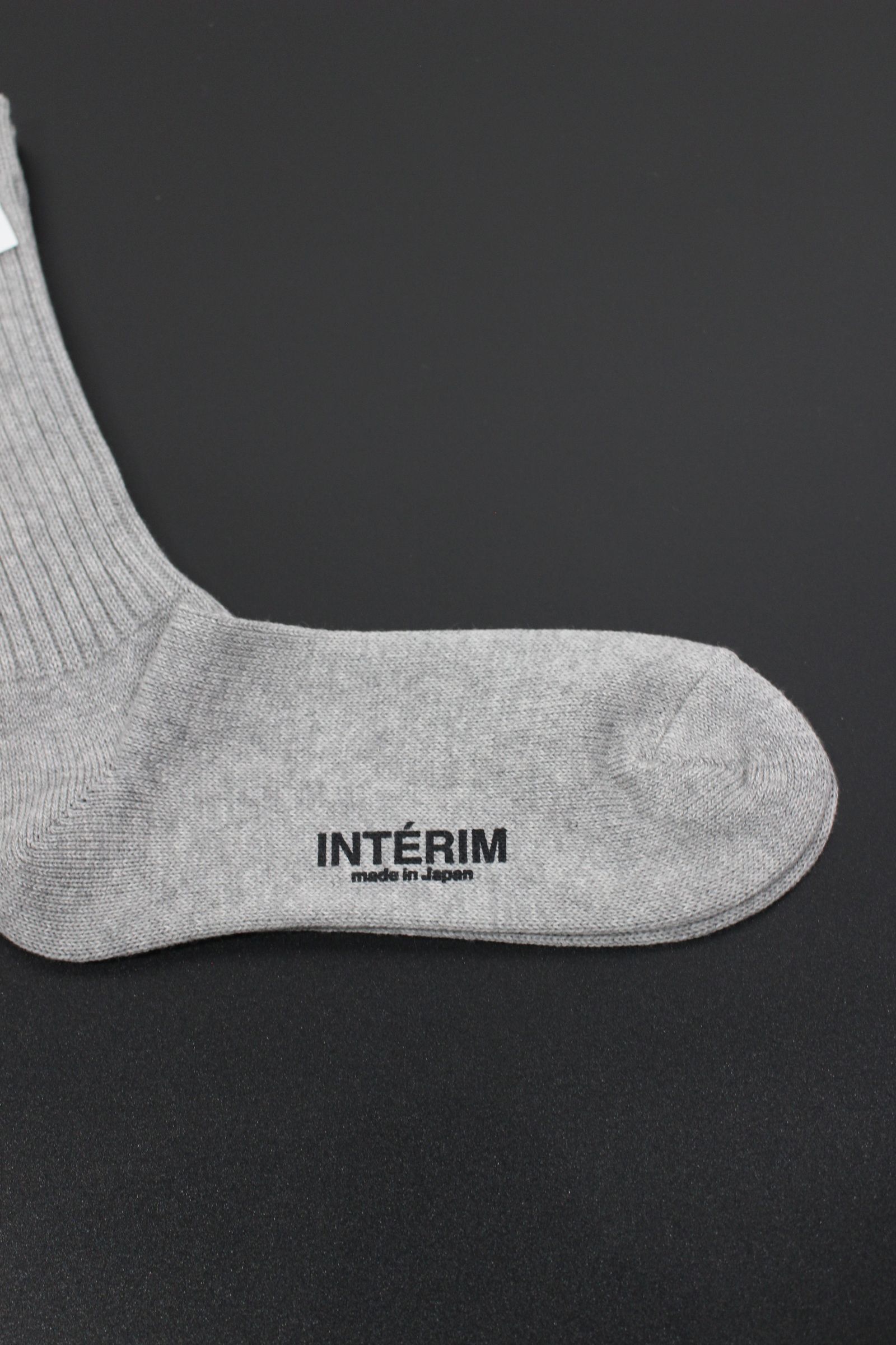 CASHMERE ORGANIC COTTON SOCKS | GRAY,WHITE,RED | ソックス