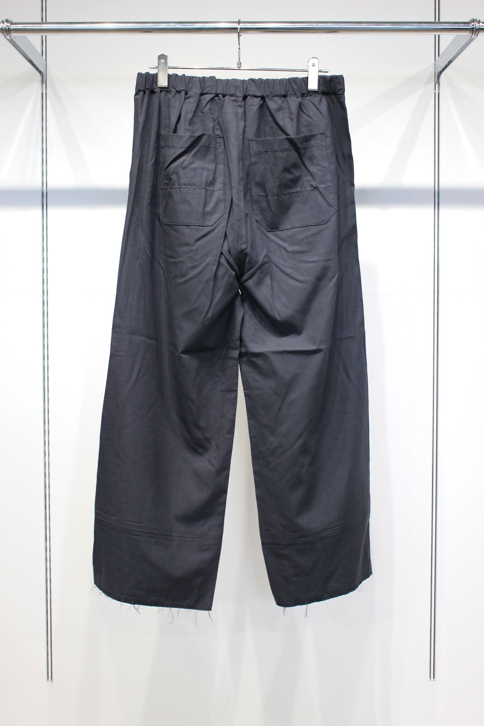 L/C TUCK EASY PANTS | NAVY | イージーパンツ