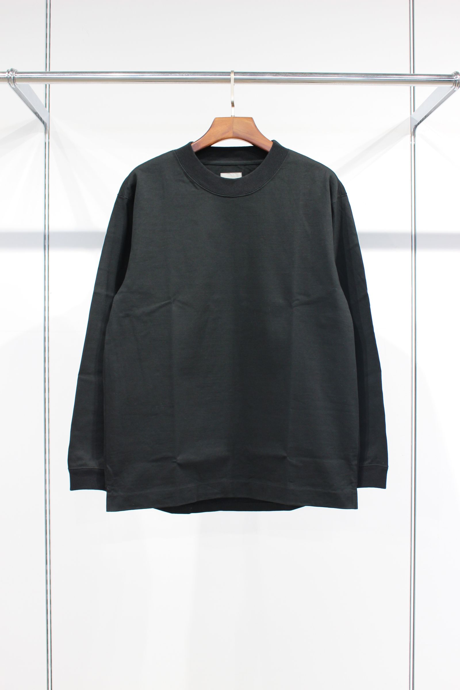 HEAVY PLATING TEE L/S/BLACK