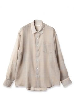 CHECK SHIRT | LIGHT GRAY | シャツ