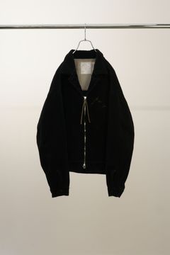 CORDUROY ZIPUP JACKET | BLACK | コーデュロイジャケット