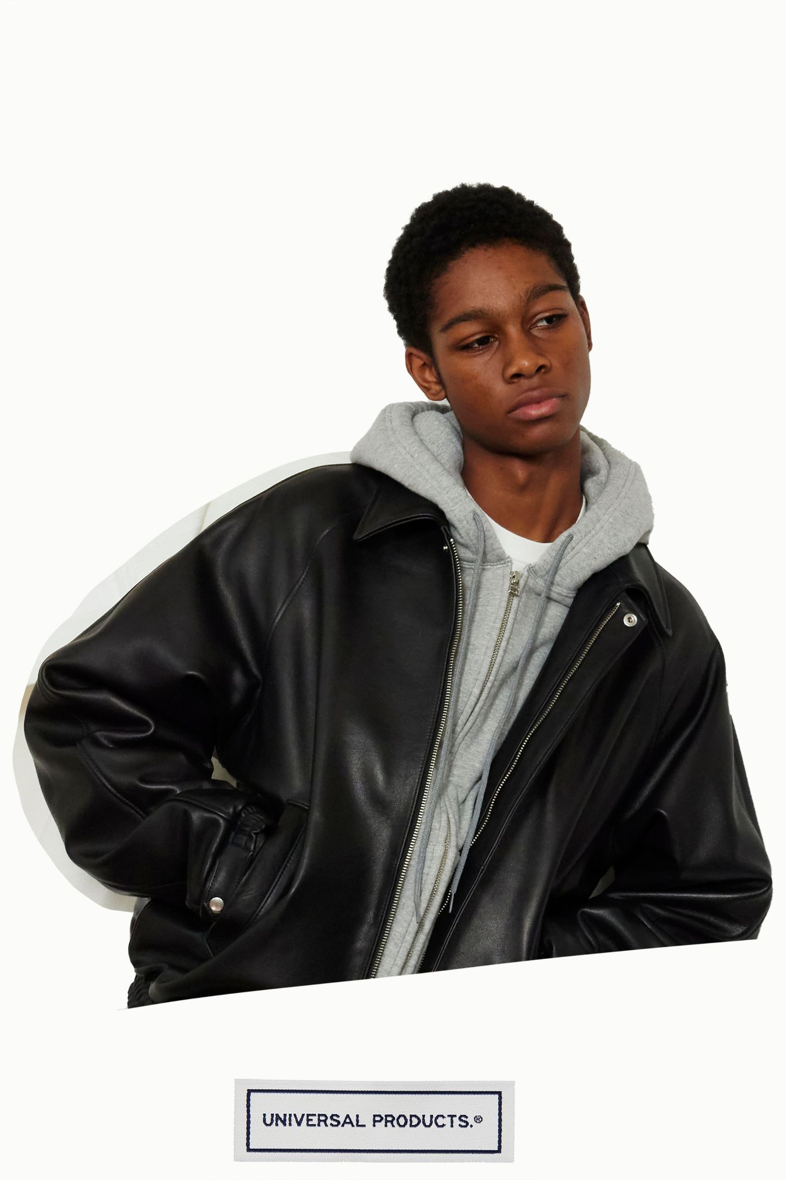 UNIVERSAL PRODUCTS - LEATHER BLOUSON | BLACK | レザー