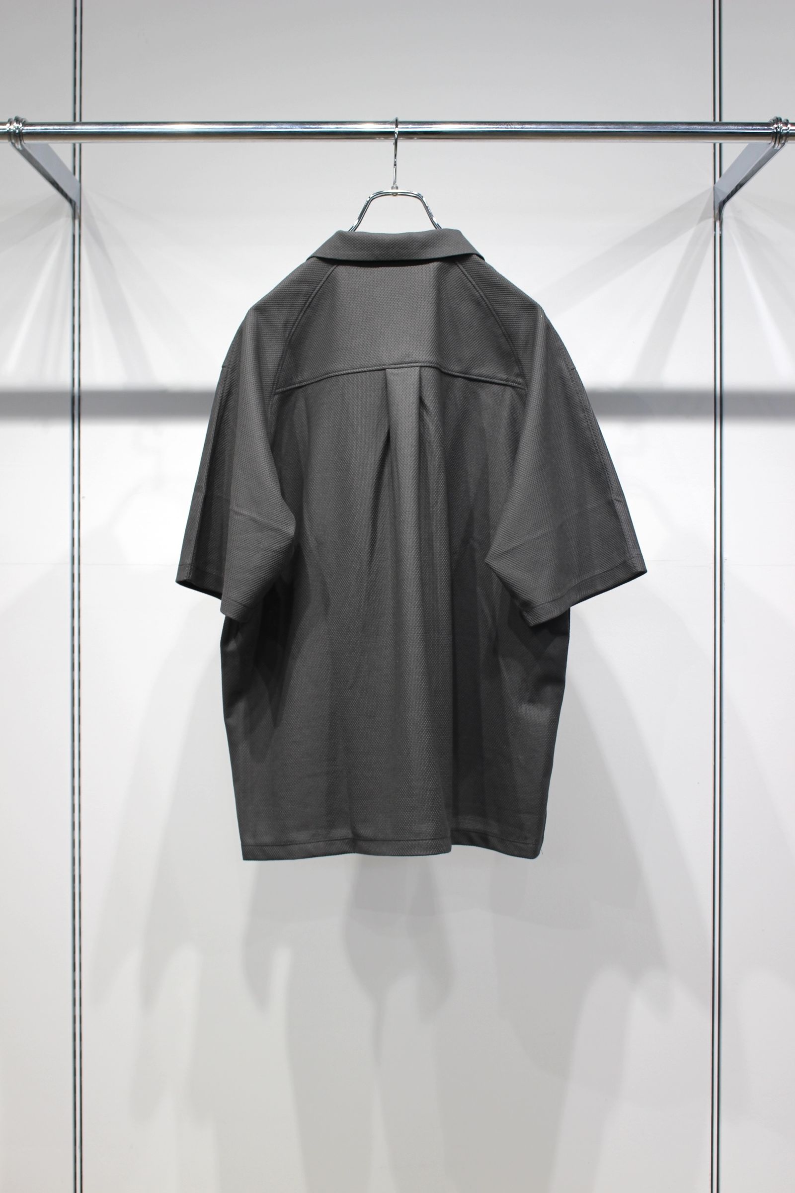 BIRD'S EYE JERSEY OPEN-COLLAR SHIRT | MOSS KHAKI | シャツ