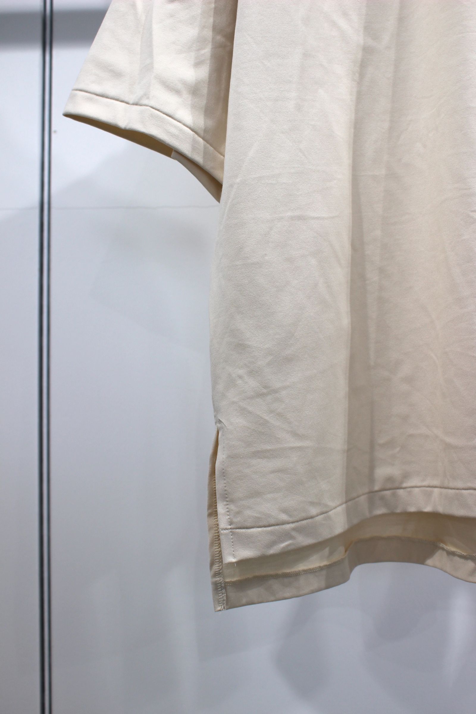 LONG STAPLE AUSTRALIAN COTTON HYPER BIG T-SHIRT/L.BEIGE