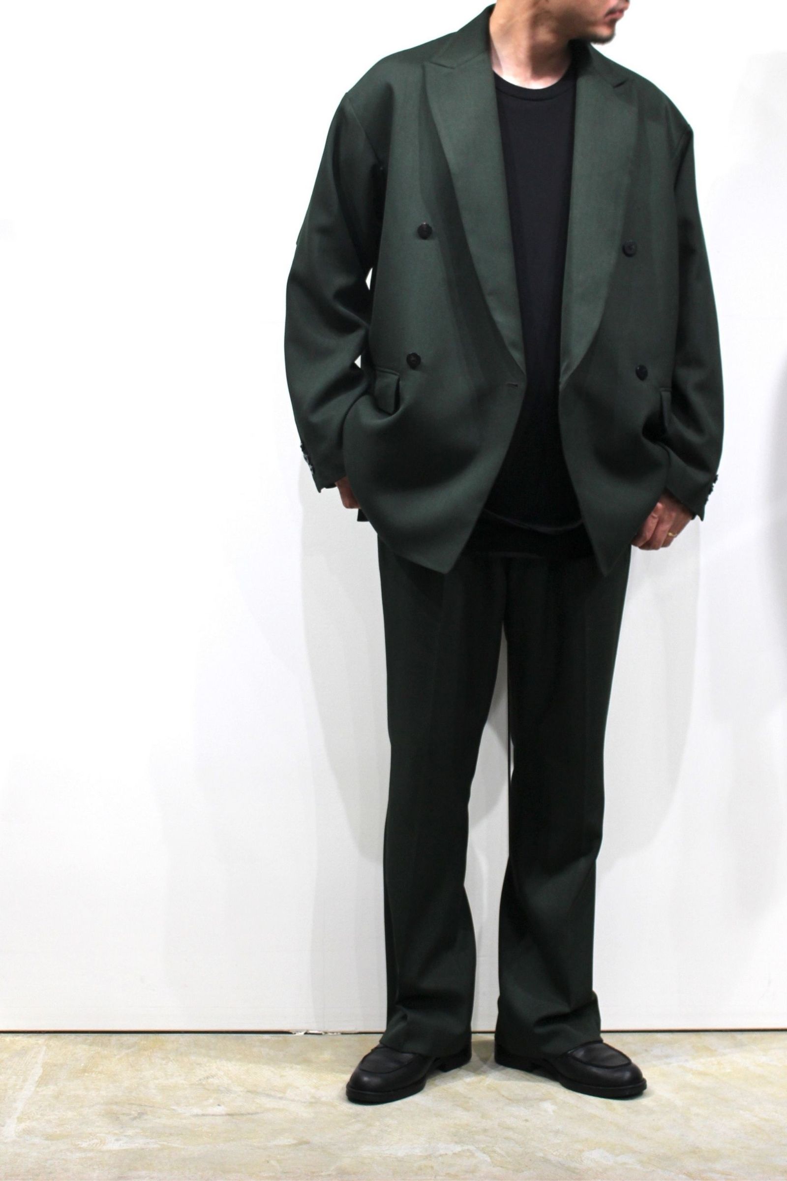 JieDa LAYERED SLACKS YELLOW(GREEN) 2 - パンツ