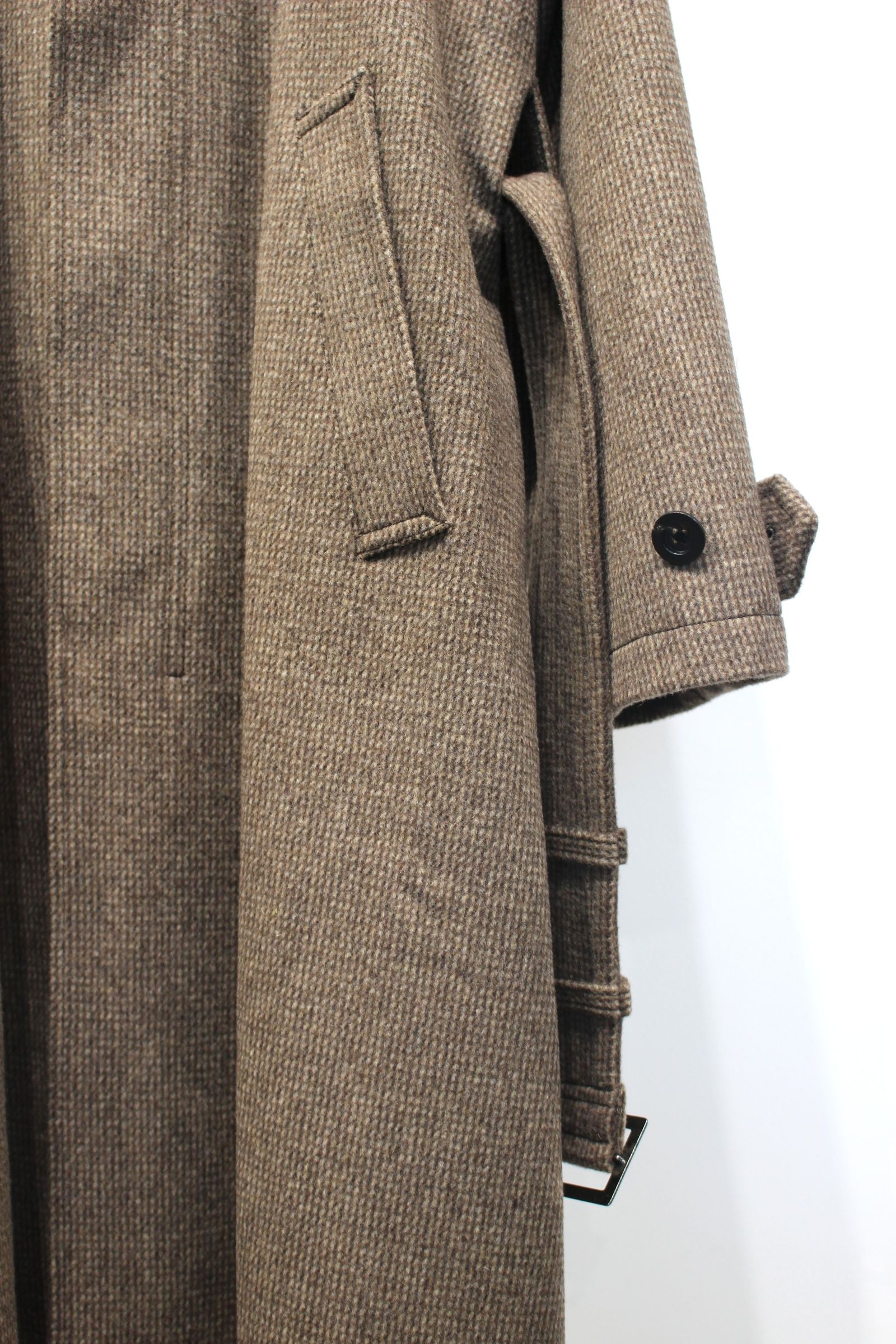 WOOL BLANKET BALMACAAN COAT | BEIGE | コート