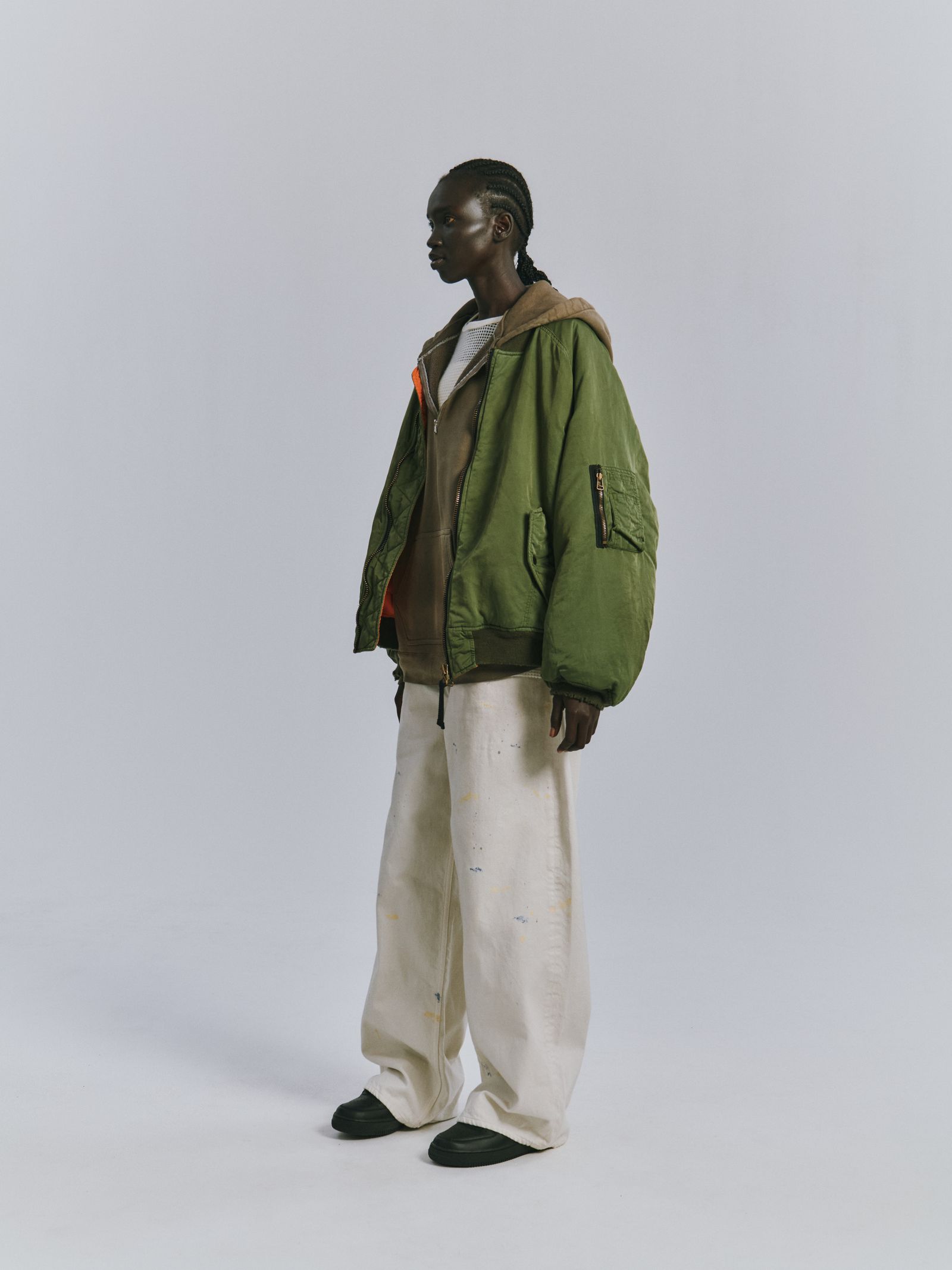 AGING BOMBER JACKET | KHAKI | ボンバージャケット
