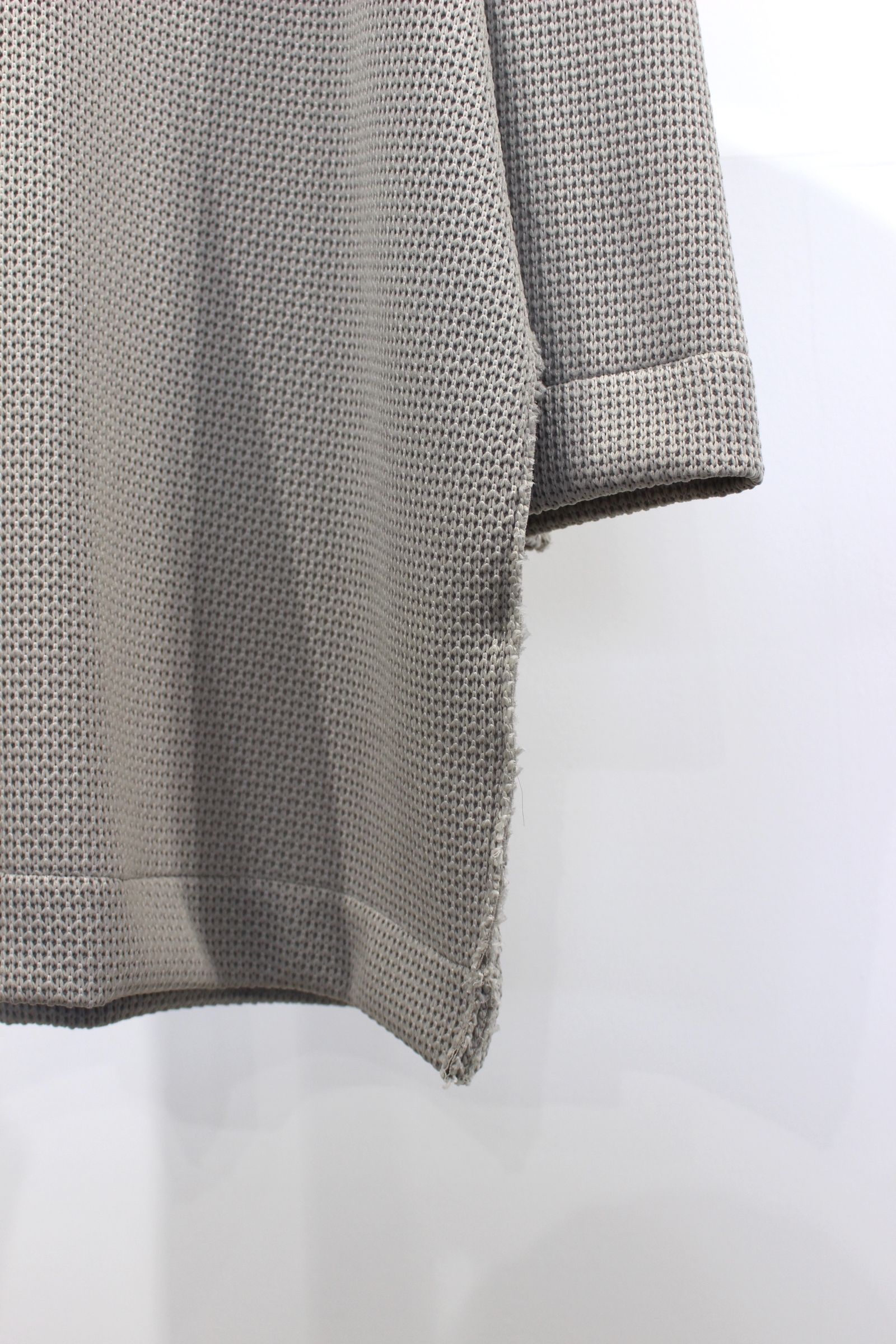 Honey Comb Quarter Gauge Big T-Shirt/GRAY