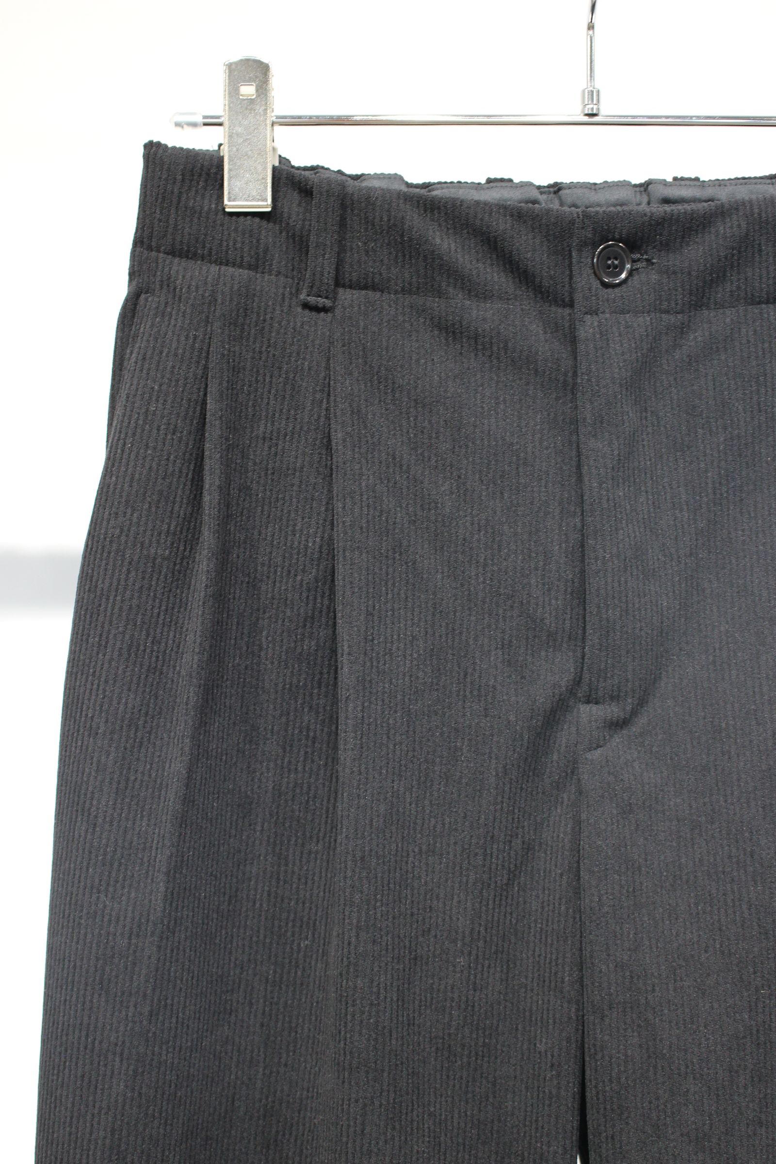 TRICOT CORDUROY PANTS | BLACK | コーデュロイパンツ