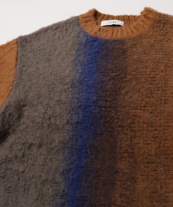 JieDa - GRADATION KNIT/ニット/オフホワイト | NapsNote JieDa - GRADATION KNIT/ニット/オフホワイト | NapsNote