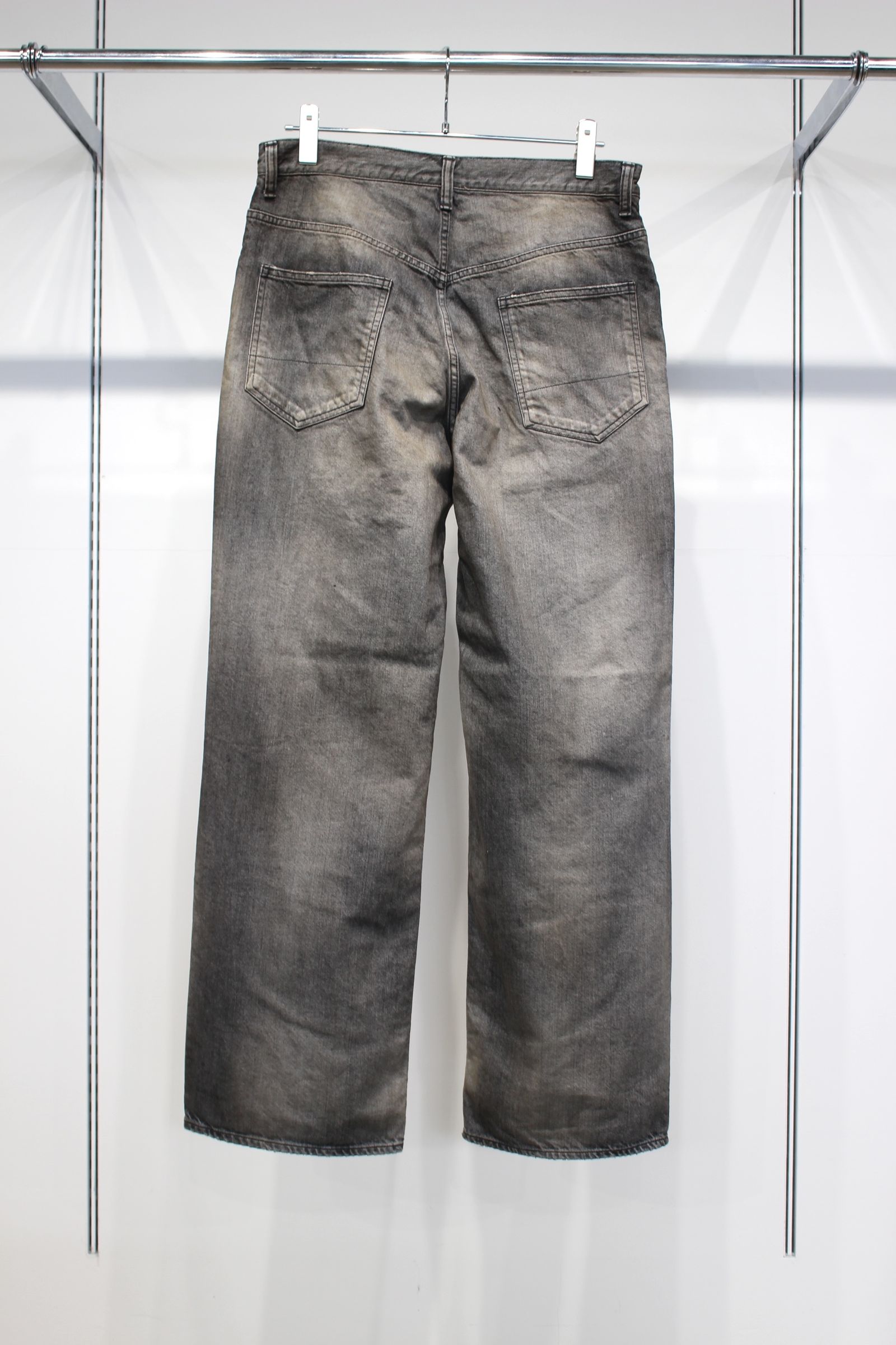 SHOE-CUT DENIM PANTS | BLACK | デニムパンツ