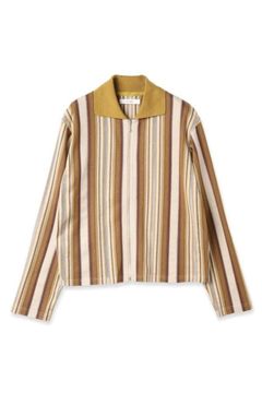 STRIPE SHIRT CARDIGAN/シャツカーディガン/ベージュ