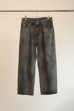 AGING STRAIGHT 5P DENIM PANTS | BLACK | デニム