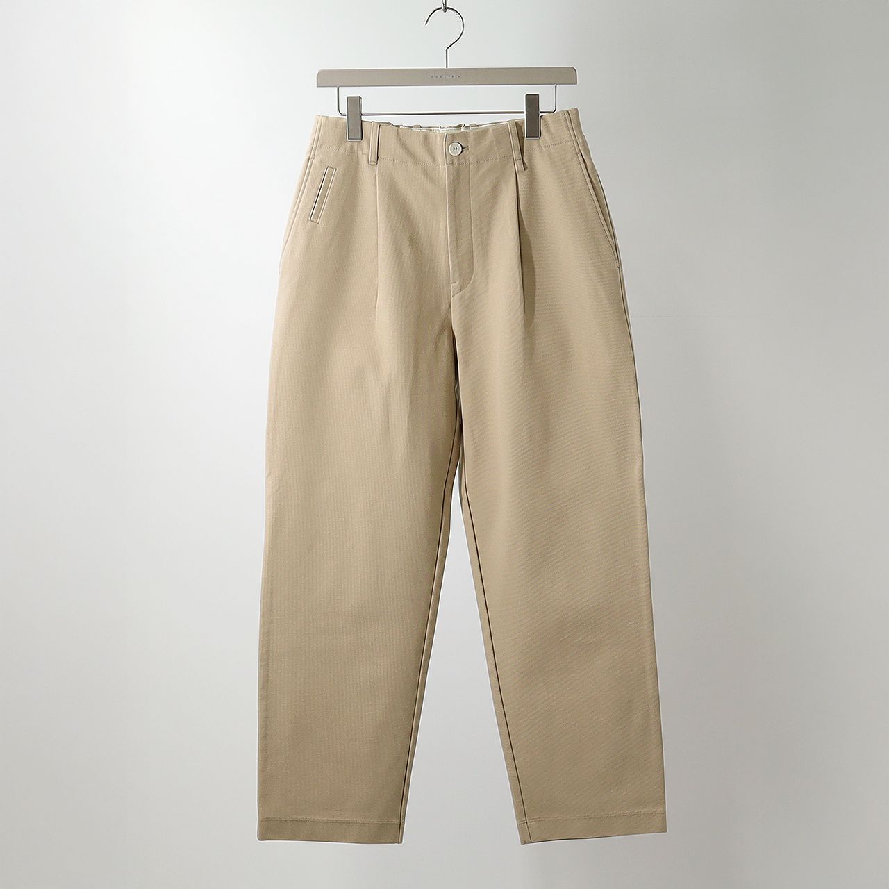 KNIT CHINO-CLOTH PANTS (STRAIGHT) | KHAKI | ニットチノパンツ