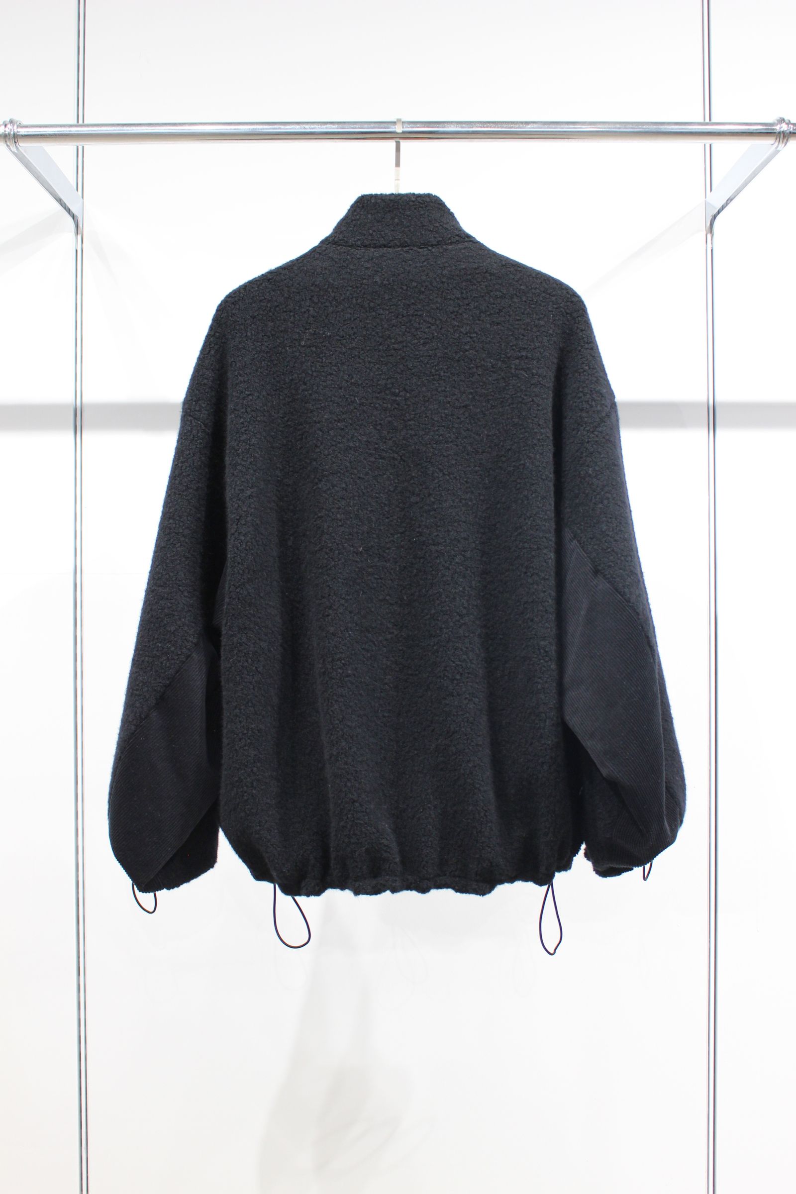 BISHU ANGORA PILE JERSEY Reversible Blouson/BLACK/ボアブルゾン