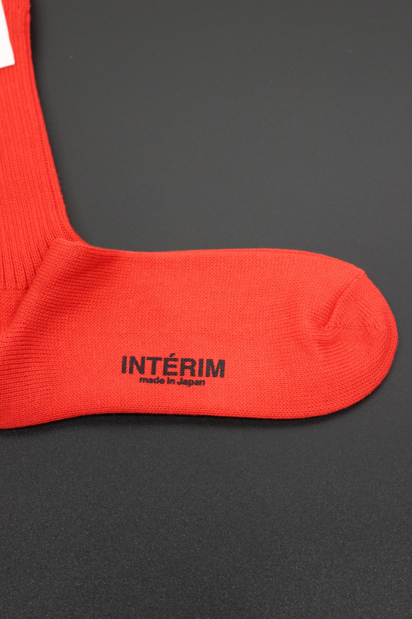 CASHMERE ORGANIC COTTON SOCKS | GRAY,WHITE,RED | ソックス