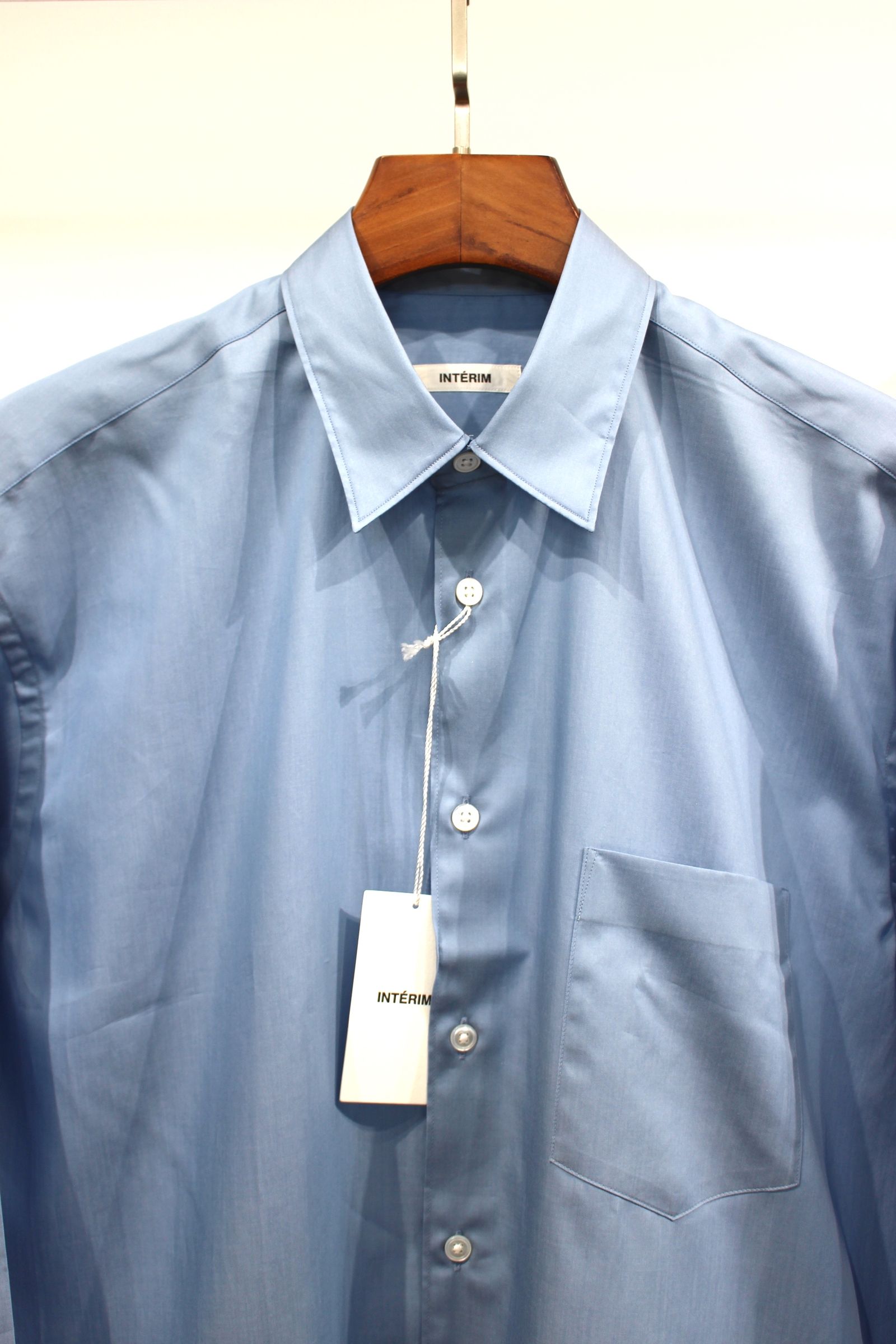 200/2 SUPIMA TWILL REGULAR COLLAR SHIRT/BLUE