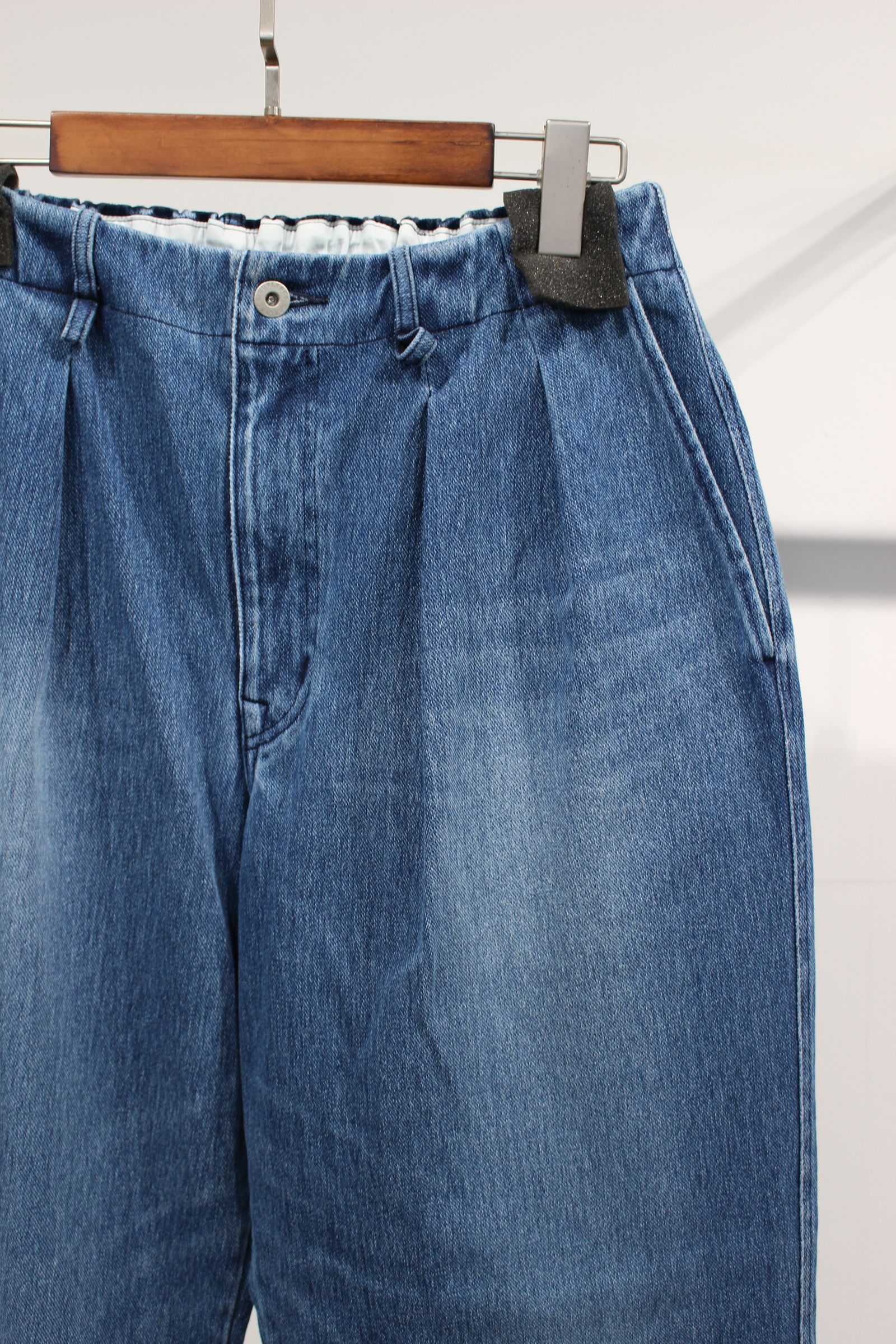 INDIGO 2TUCK WIDE EZ SLACKS-ANTIQUE-/ANTIQUE INDIGO