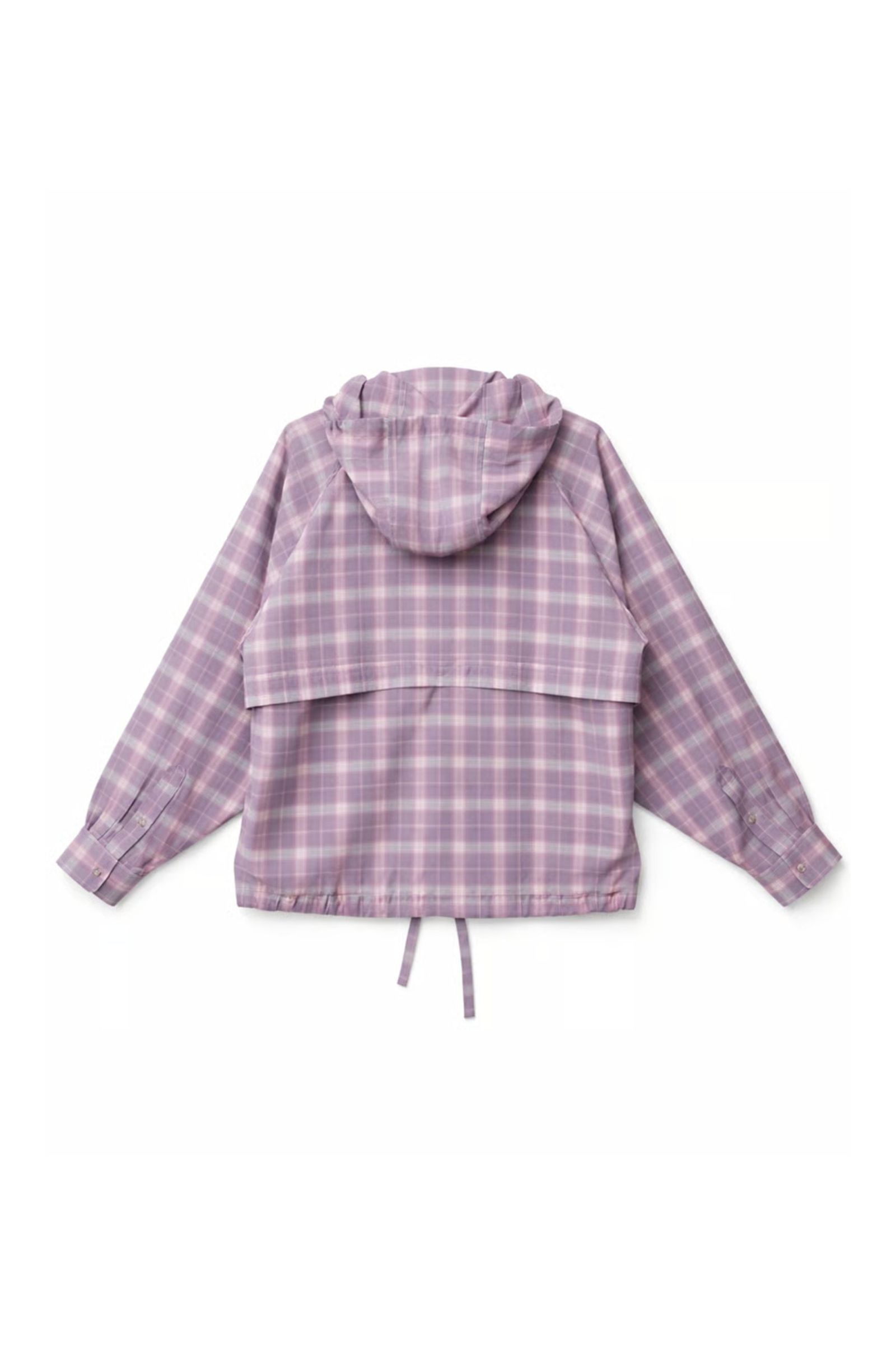 Tech Check Hooded Ventilation Shirt | PINK | フードシャツ