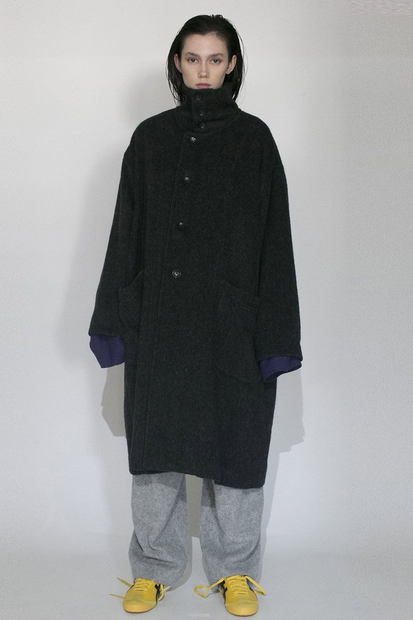 VOAAOV - RECYCLE HERRINGBONE BLANKET Long Coat/ロングコート | NapsNote